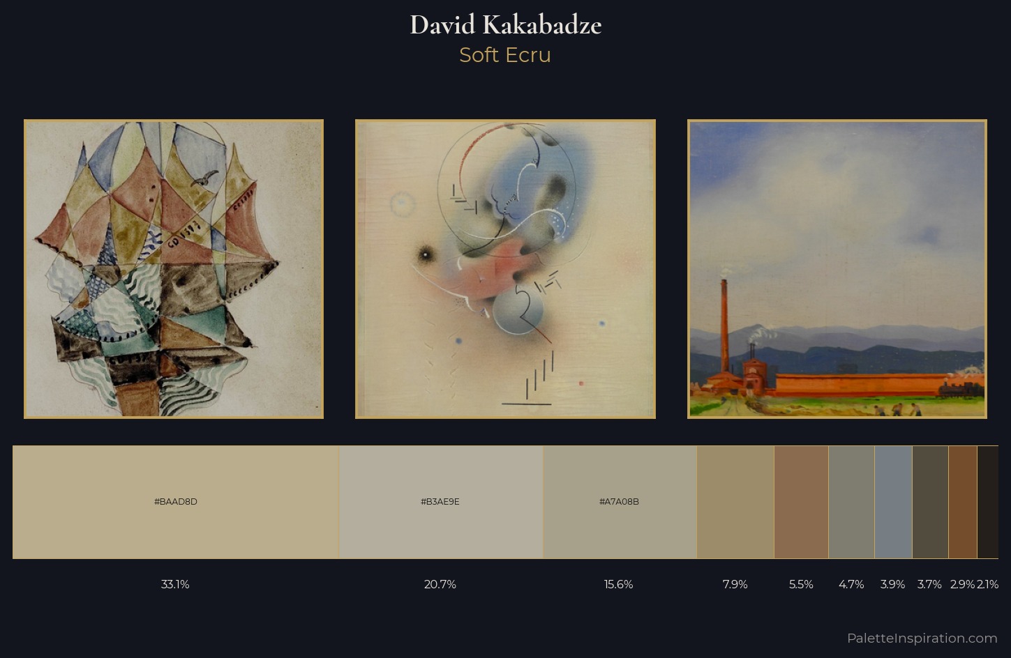 David Kakabadze Palette 2 — Soft Ecru