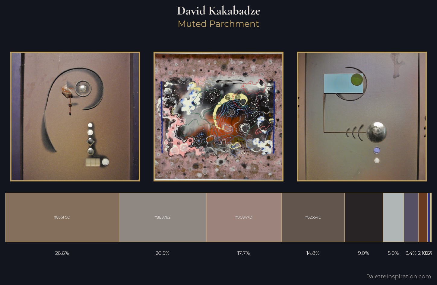 David Kakabadze Palette 5 — Muted Parchment