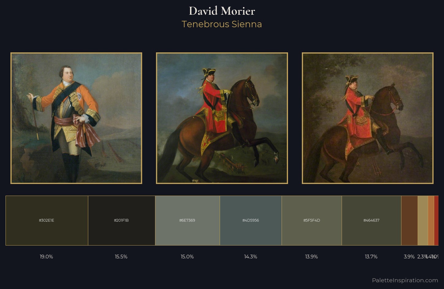 David Morier Palette 3 — Tenebrous Sienna