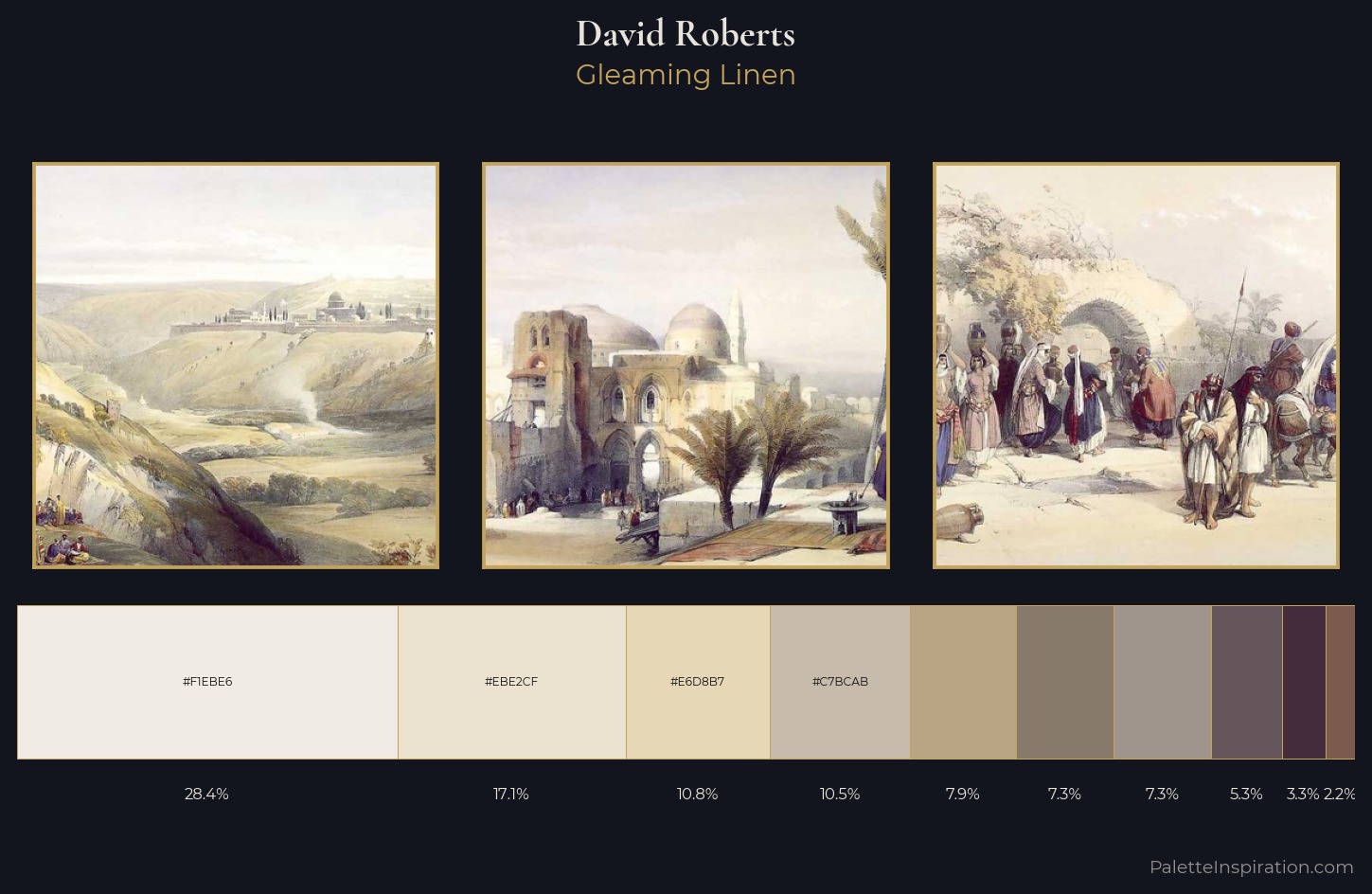 David Roberts Palette 1 — Gleaming Linen