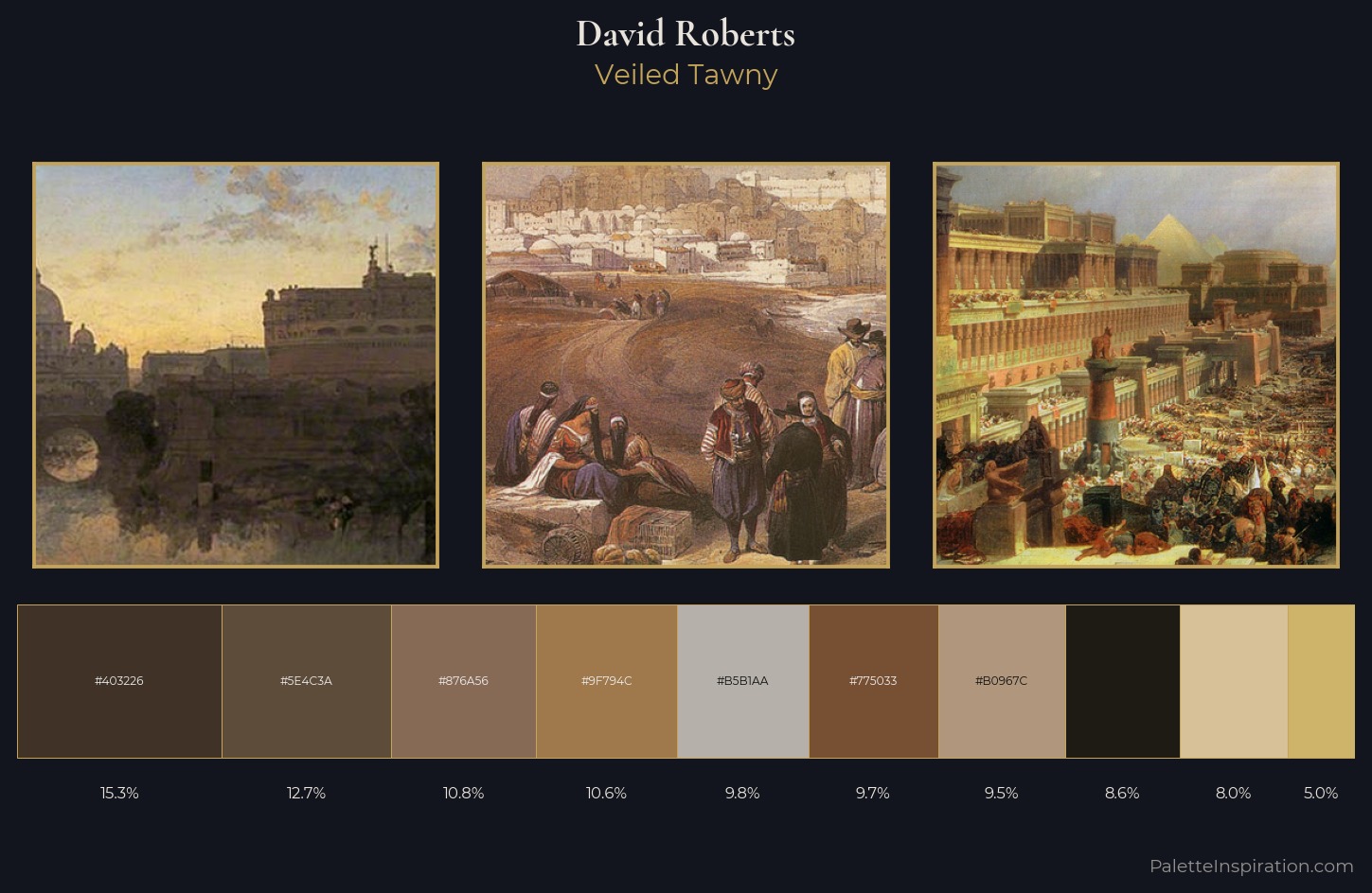 David Roberts Palette 5 — Veiled Tawny