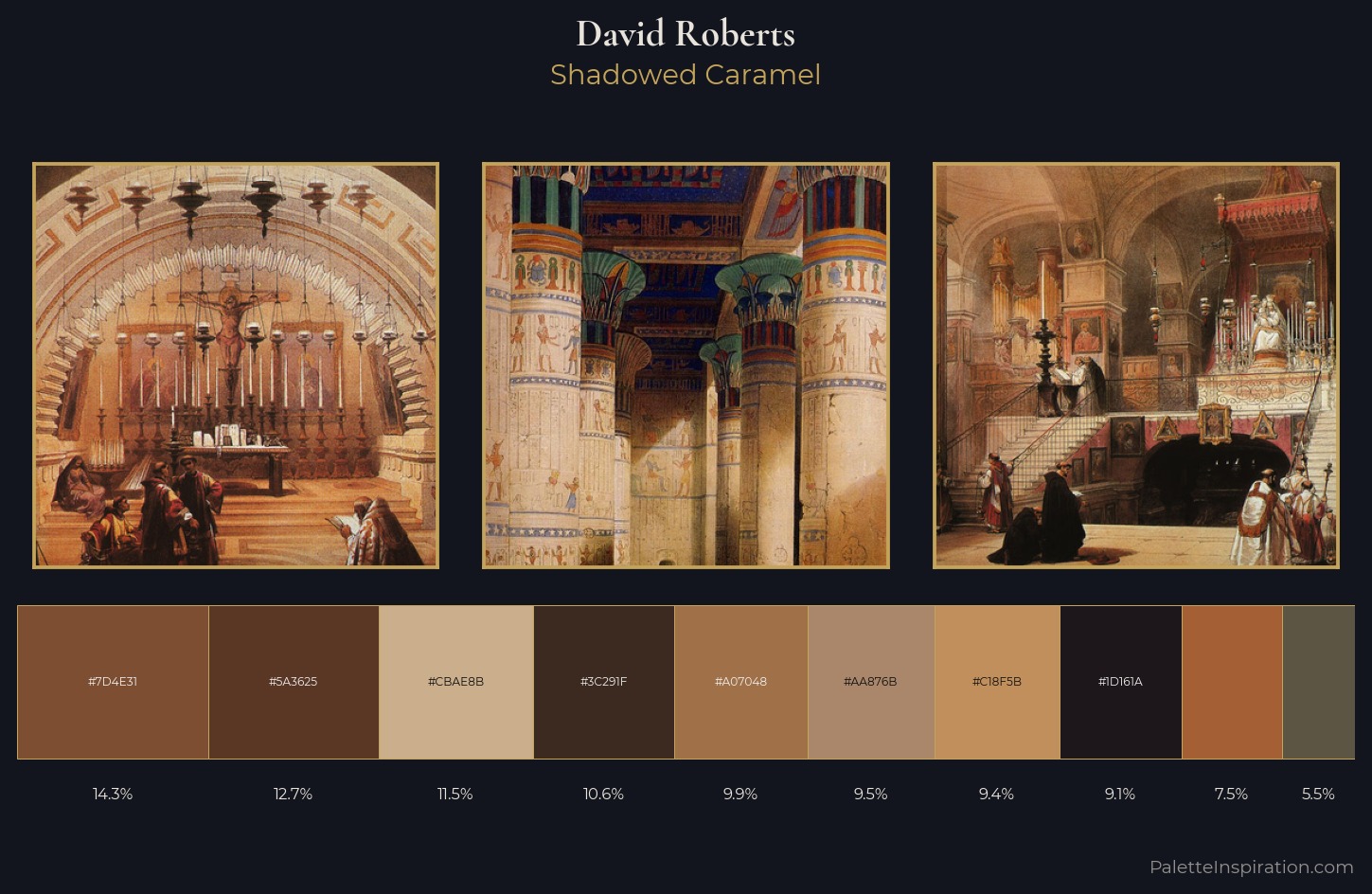 David Roberts Palette 7 — Shadowed Caramel