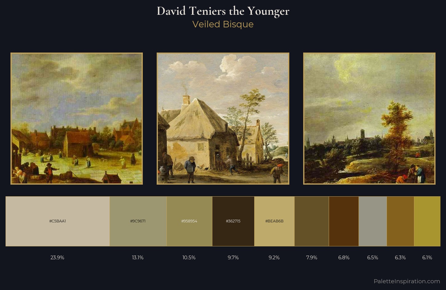 David Teniers the Younger Palette 4 — Veiled Bisque