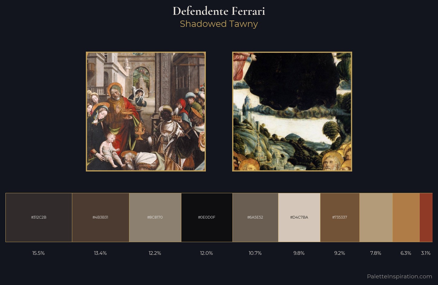 Defendente Ferrari Palette 3 — Shadowed Tawny