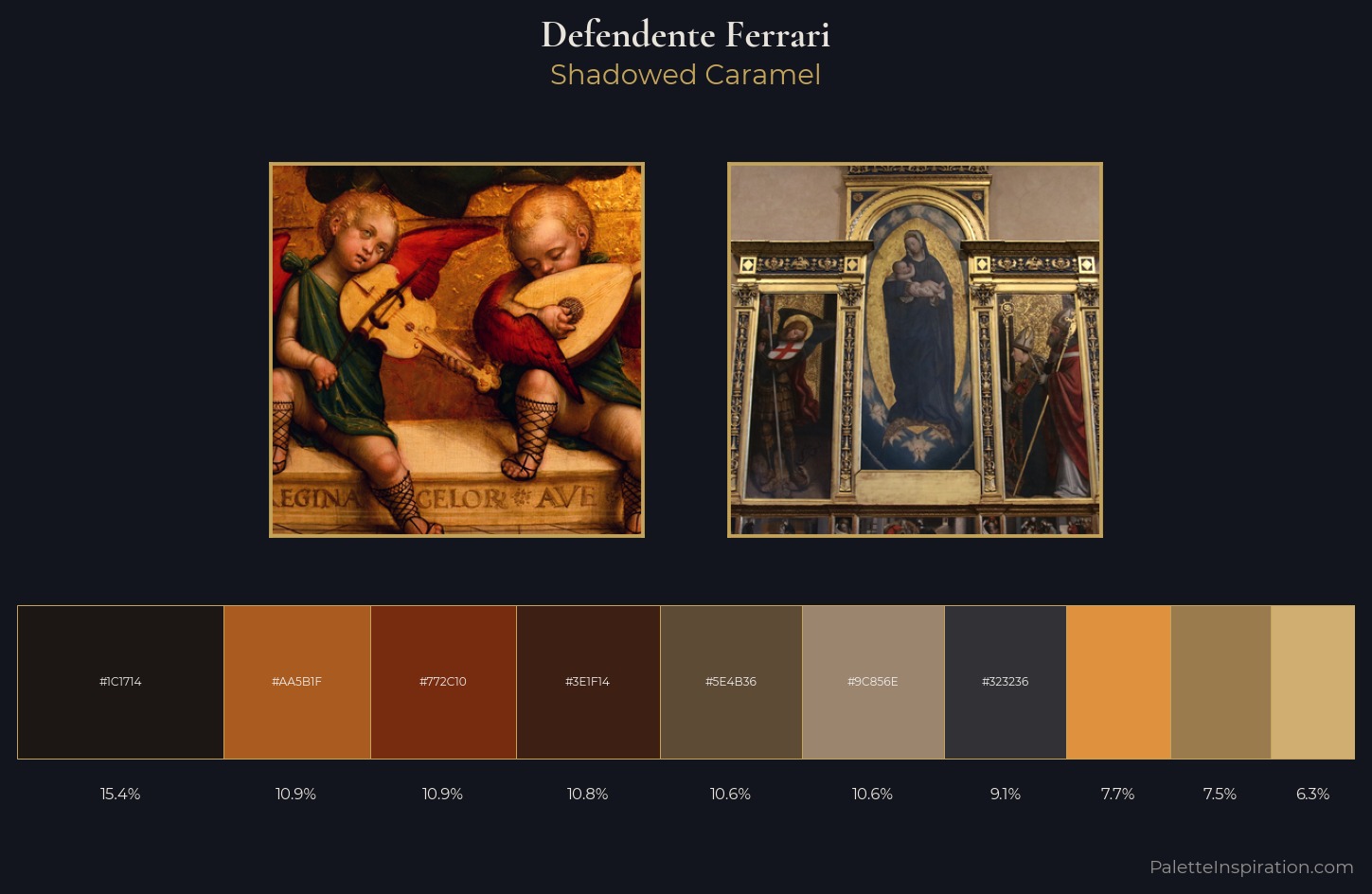 Defendente Ferrari Palette 4 — Shadowed Caramel