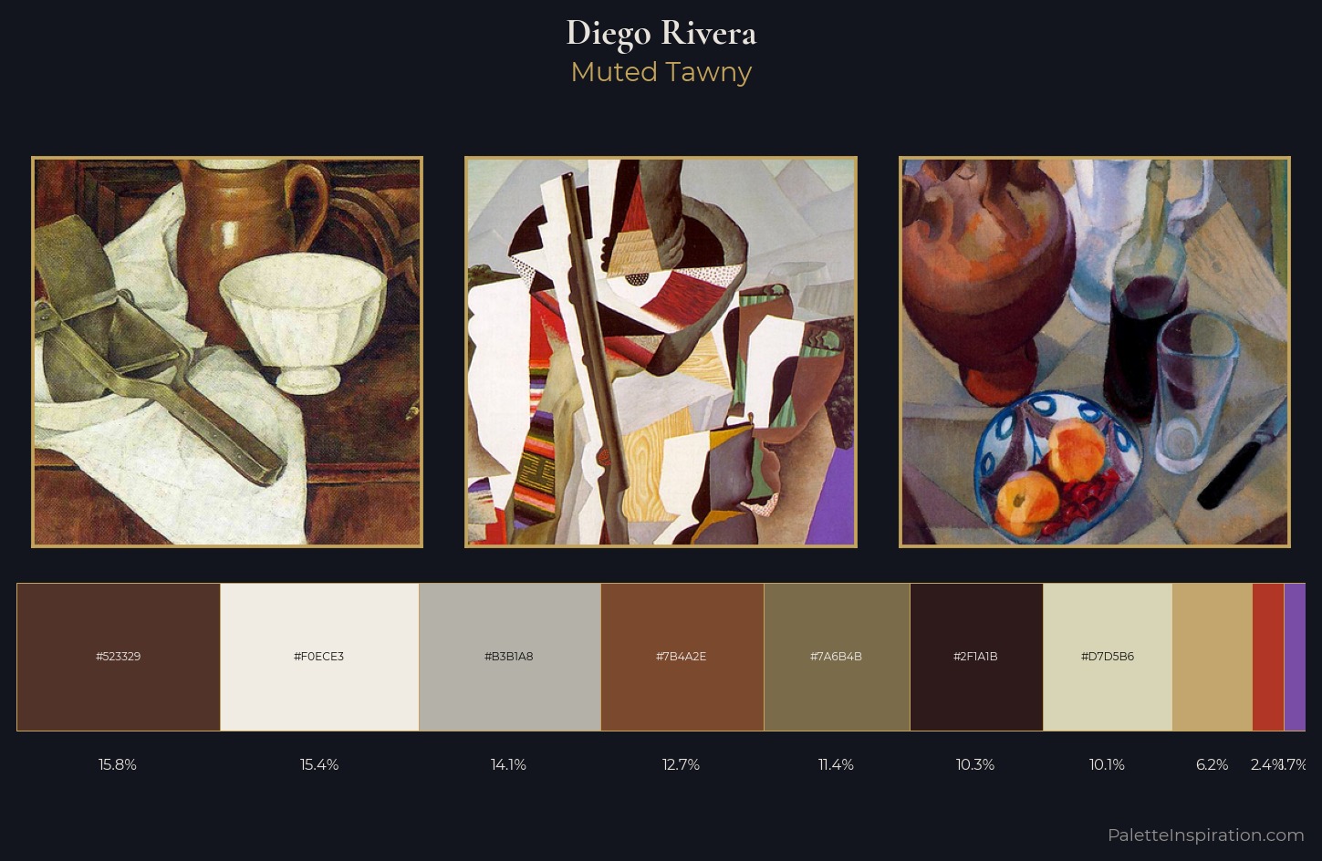 Diego Rivera Palette 3 — Muted Tawny