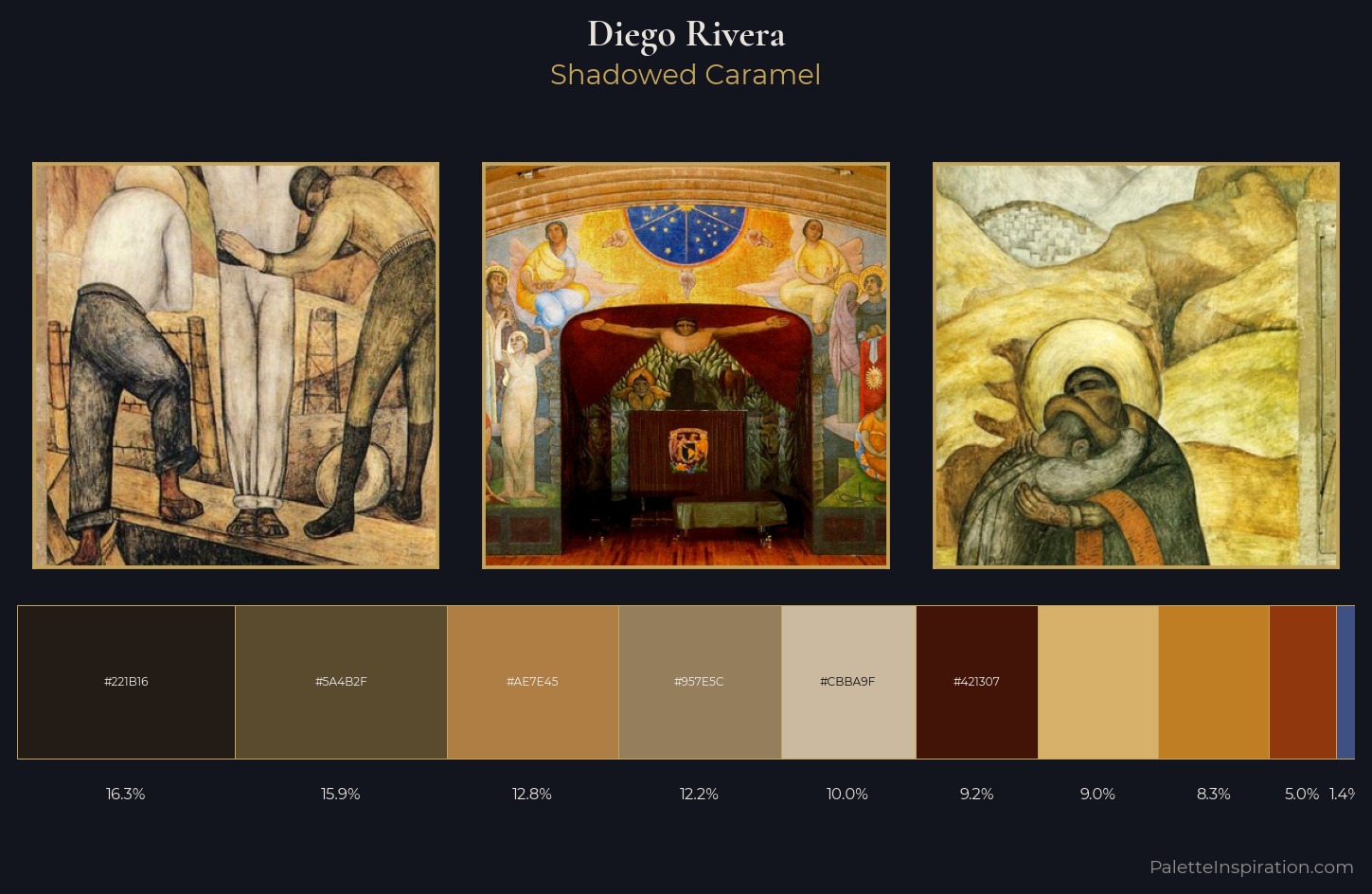 Diego Rivera Palette 5 — Shadowed Caramel