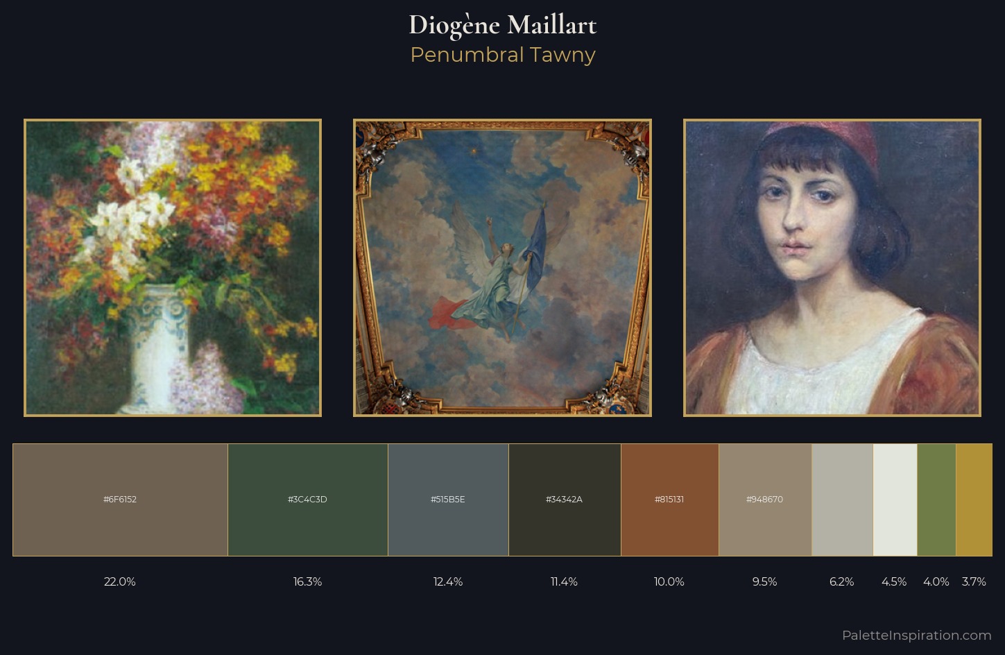 Diogène Maillart Palette 5 — Penumbral Tawny