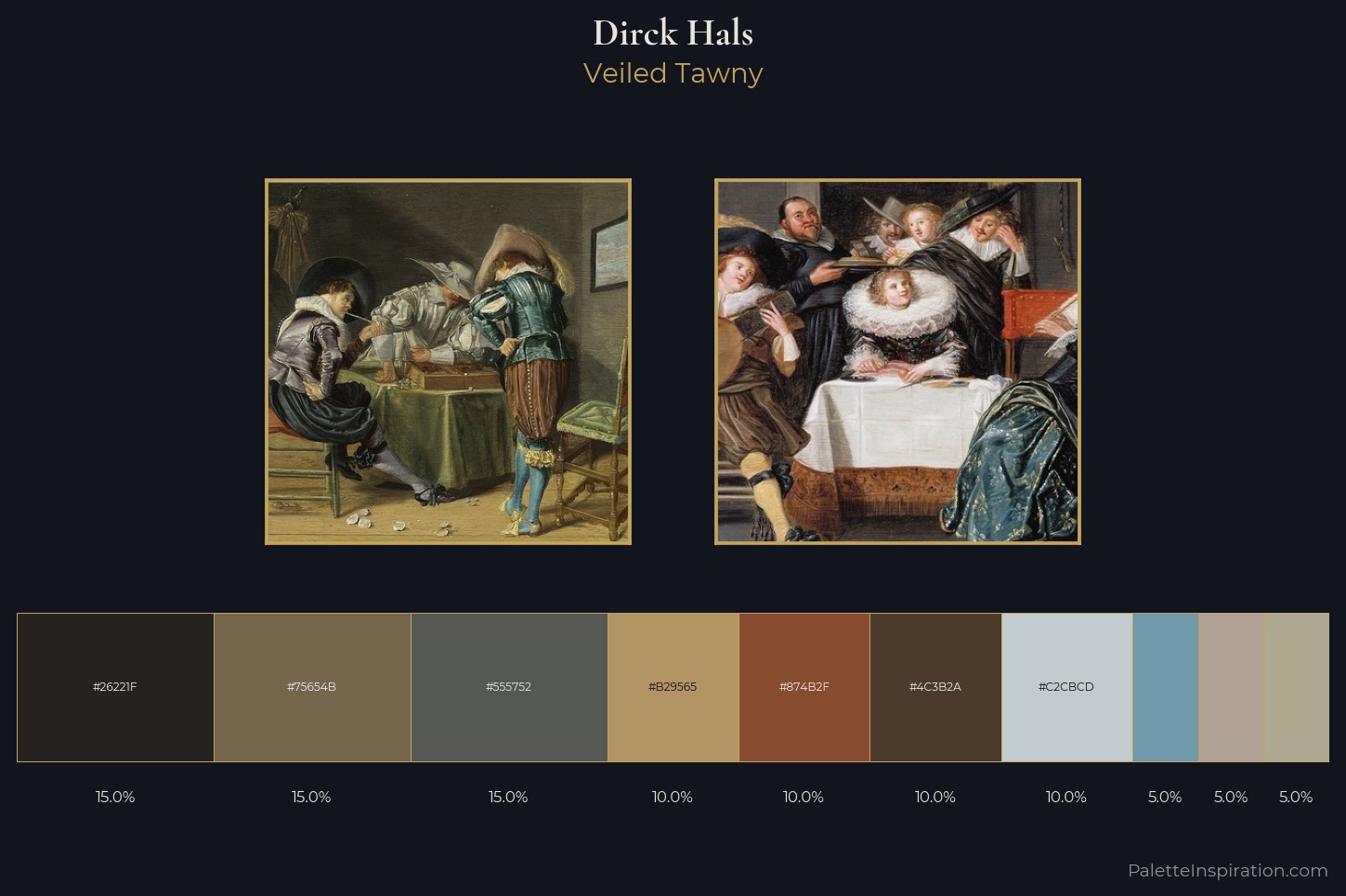 Dirck Hals Master Palette