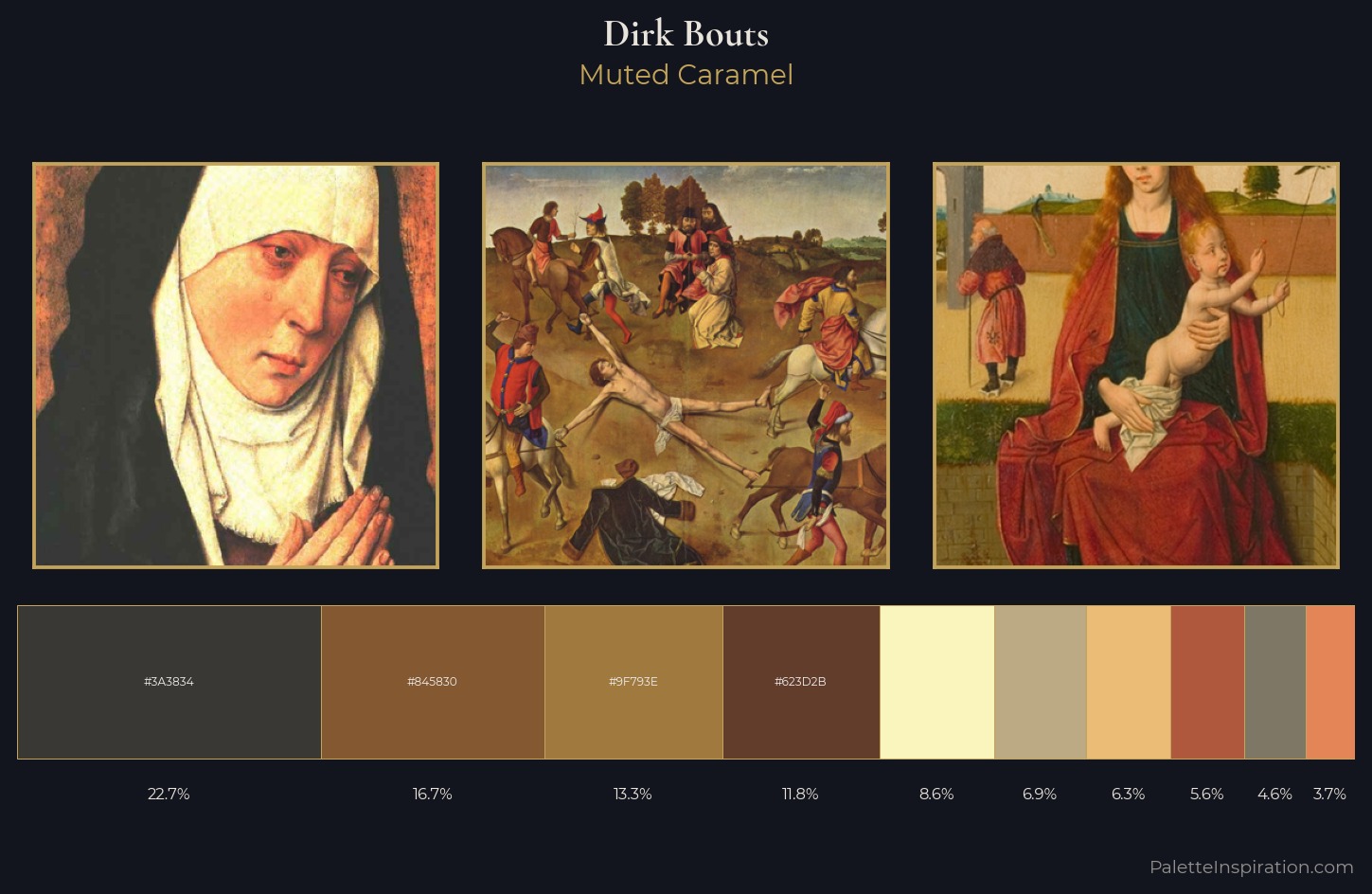 Dirk Bouts Palette 1 — Muted Caramel