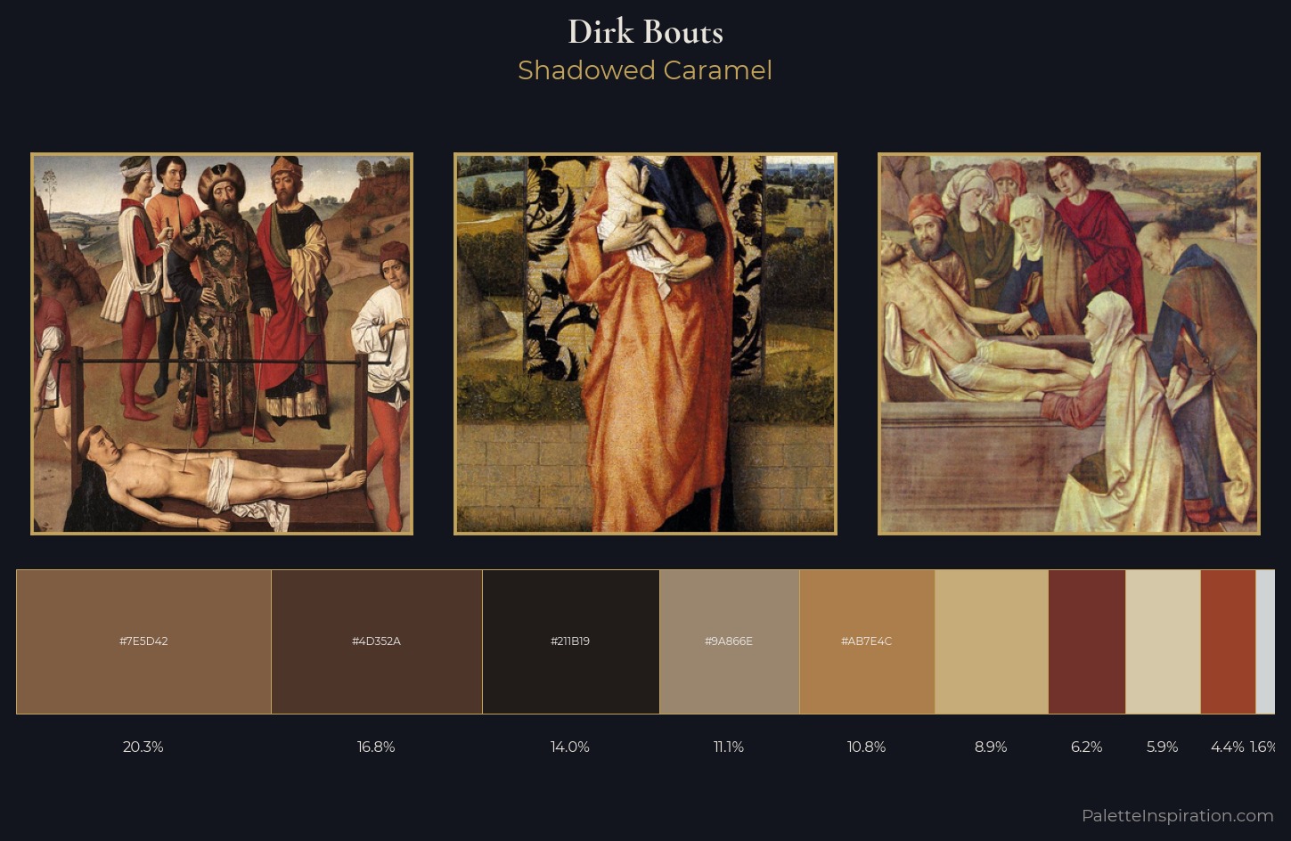 Dirk Bouts Palette 4 — Shadowed Caramel