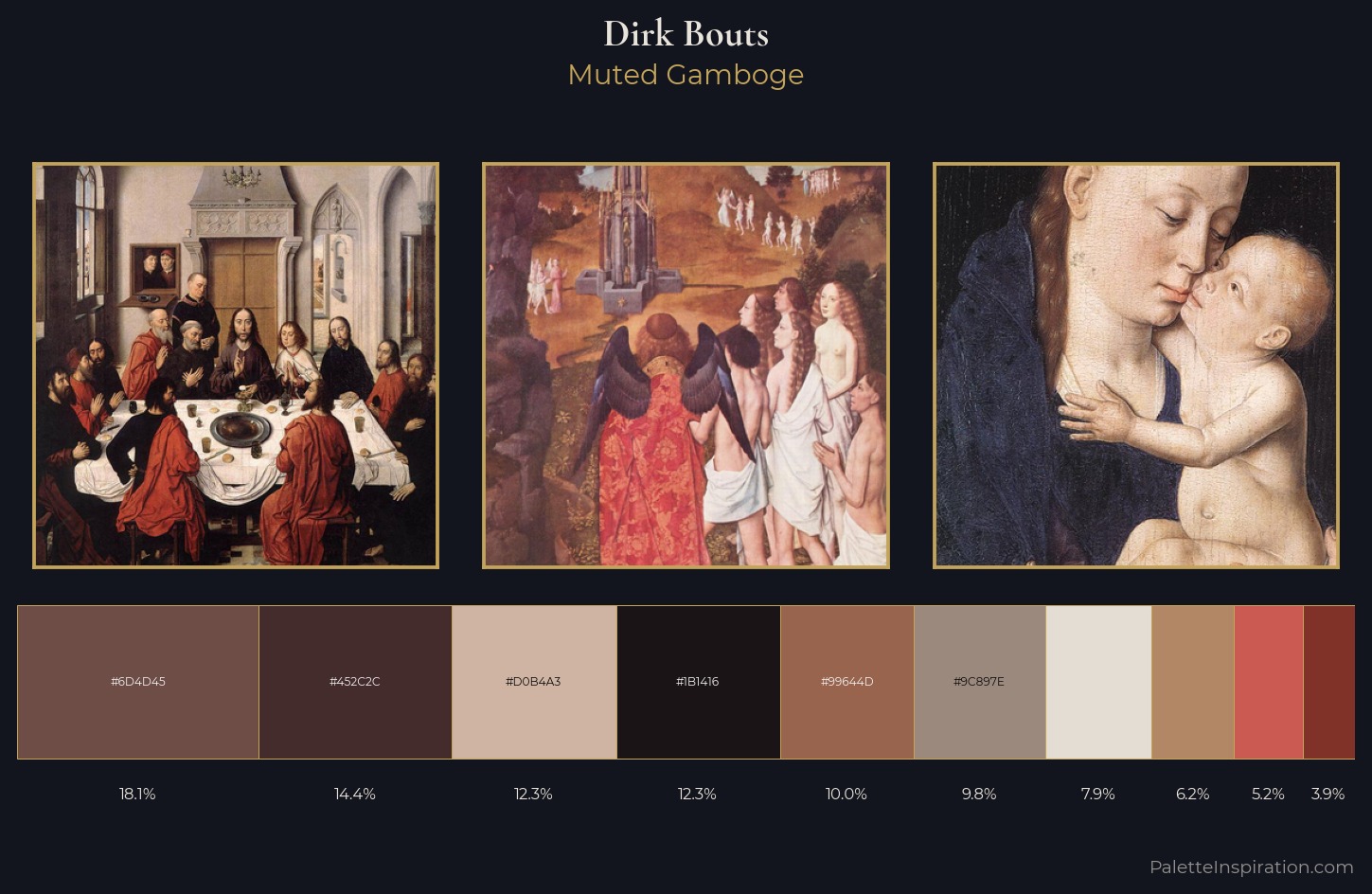 Dirk Bouts Palette 5 — Muted Gamboge