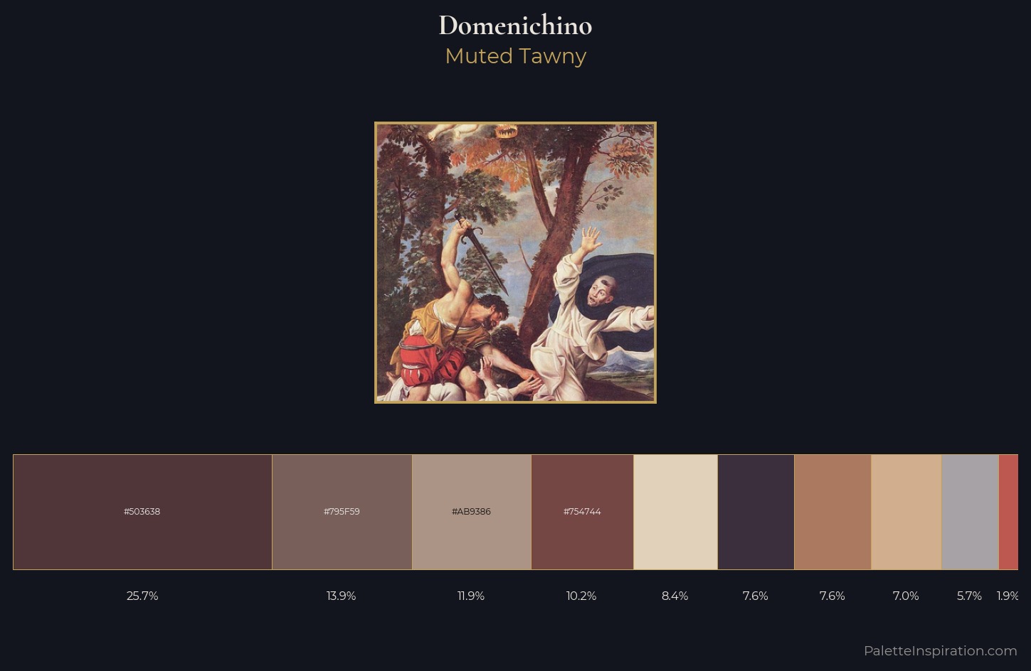 Domenichino Palette 1 — Muted Tawny