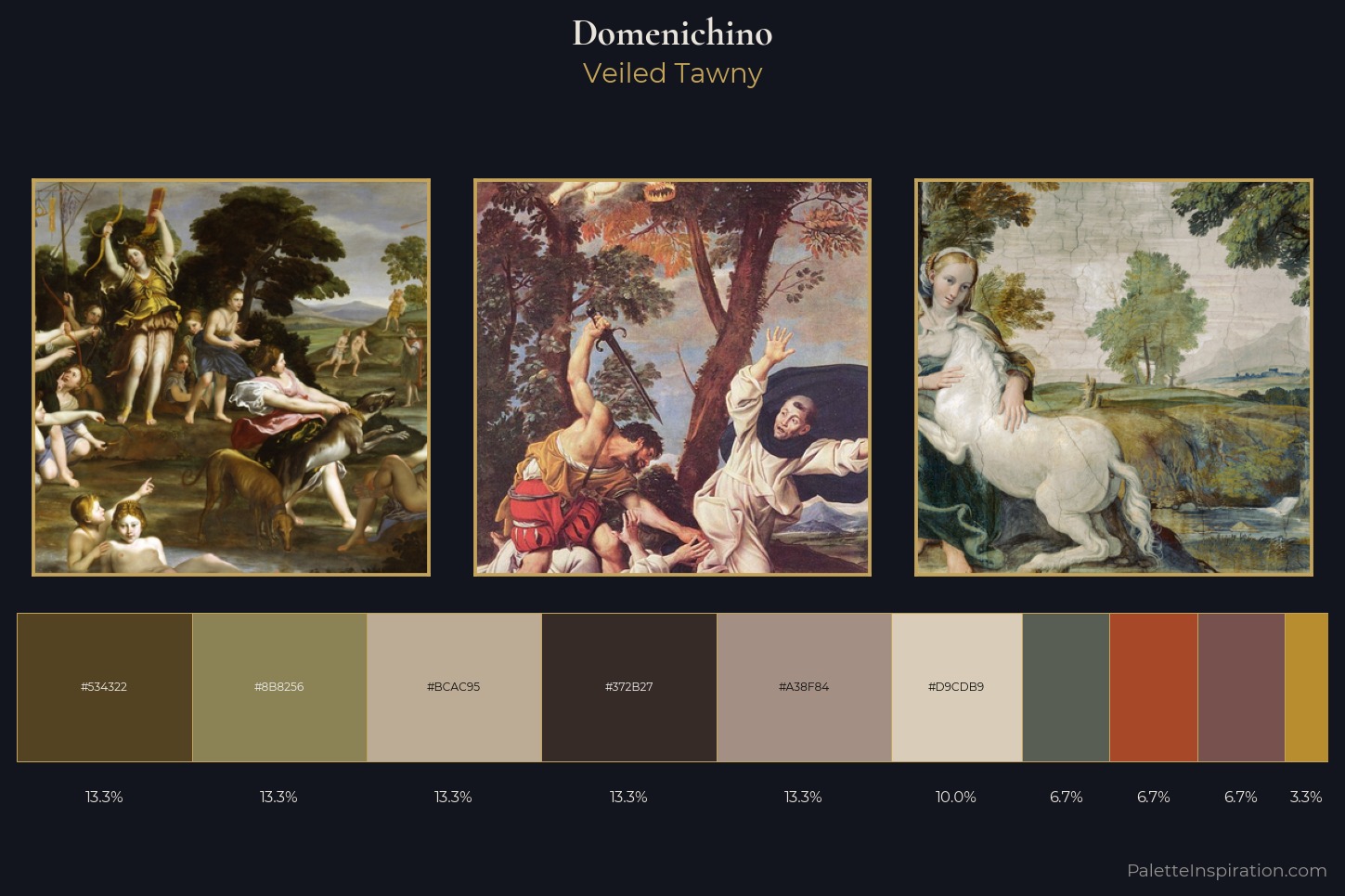 Domenichino Master Palette — Veiled Tawny