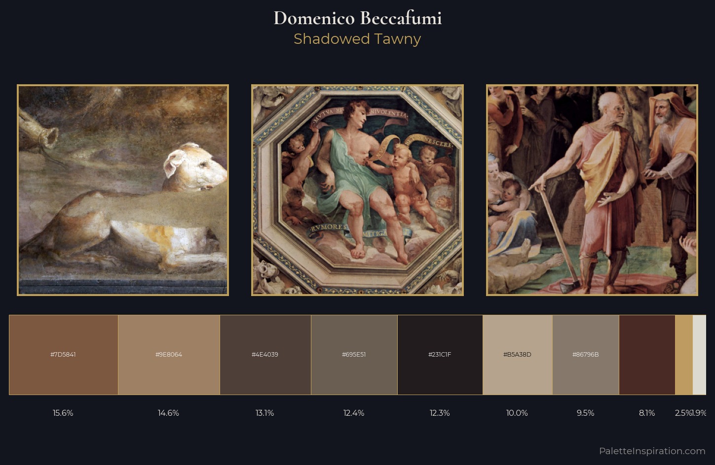 Domenico Beccafumi Palette 2 — Shadowed Tawny