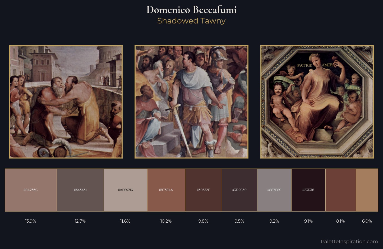 Domenico Beccafumi Palette 6 — Shadowed Tawny