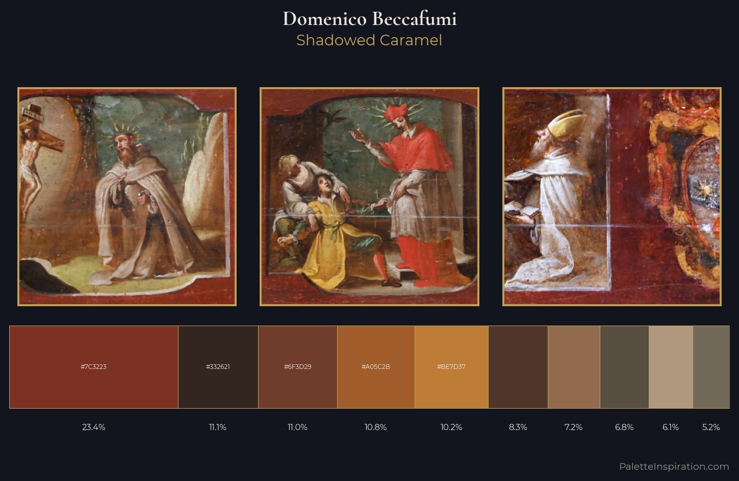 Domenico Beccafumi Palette 7 — Shadowed Caramel