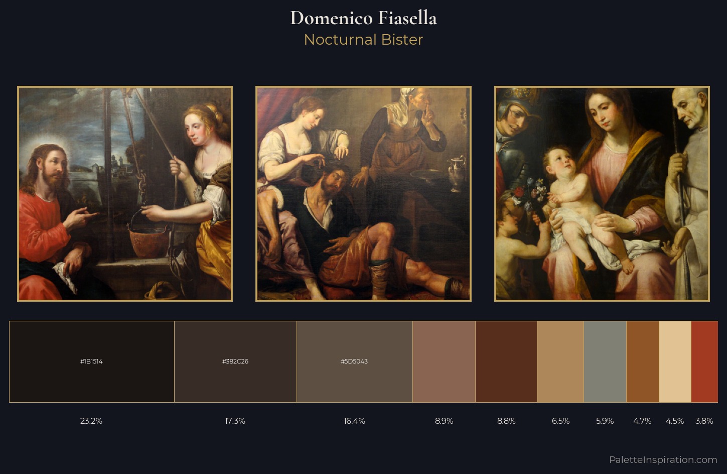 Domenico Fiasella Palette 5 — Nocturnal Bister
