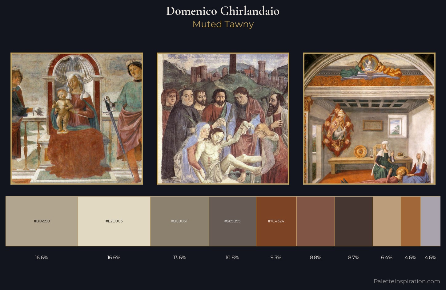 Domenico Ghirlandaio Palette 4 — Muted Tawny