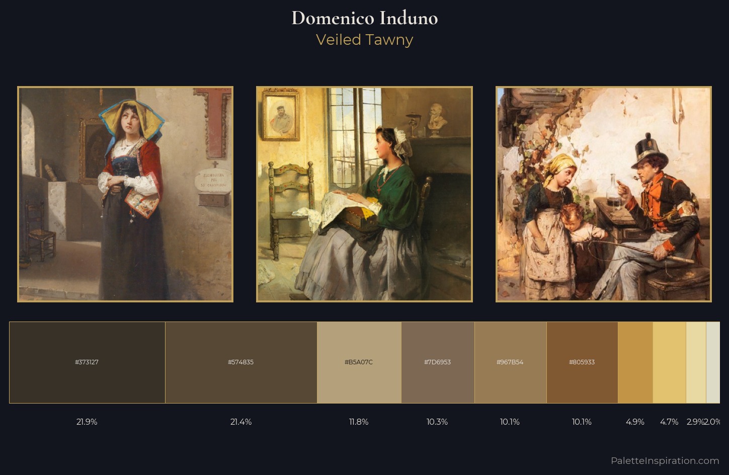 Domenico Induno Palette 1 — Veiled Tawny