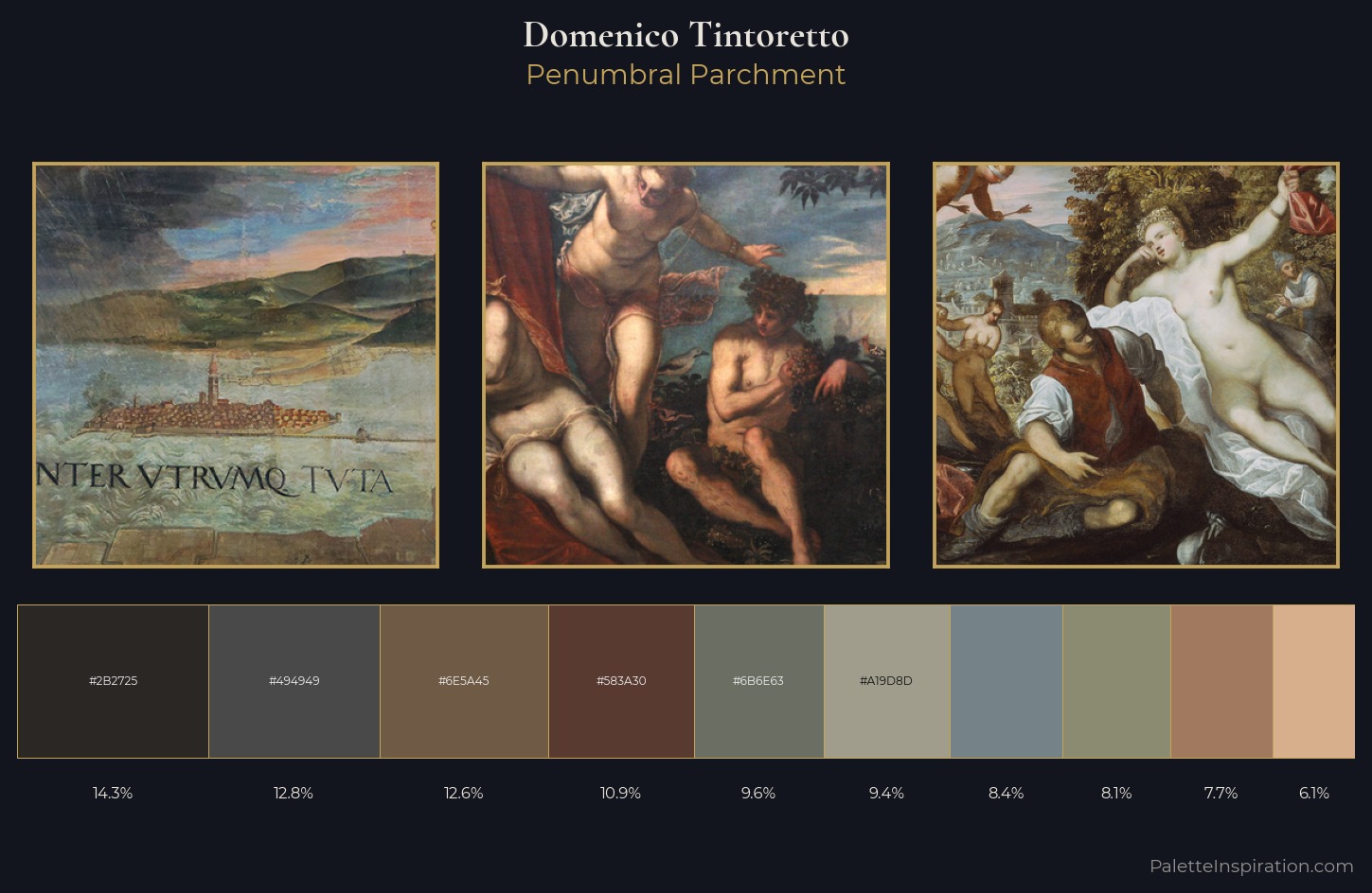 Domenico Tintoretto Palette 3 — Penumbral Parchment