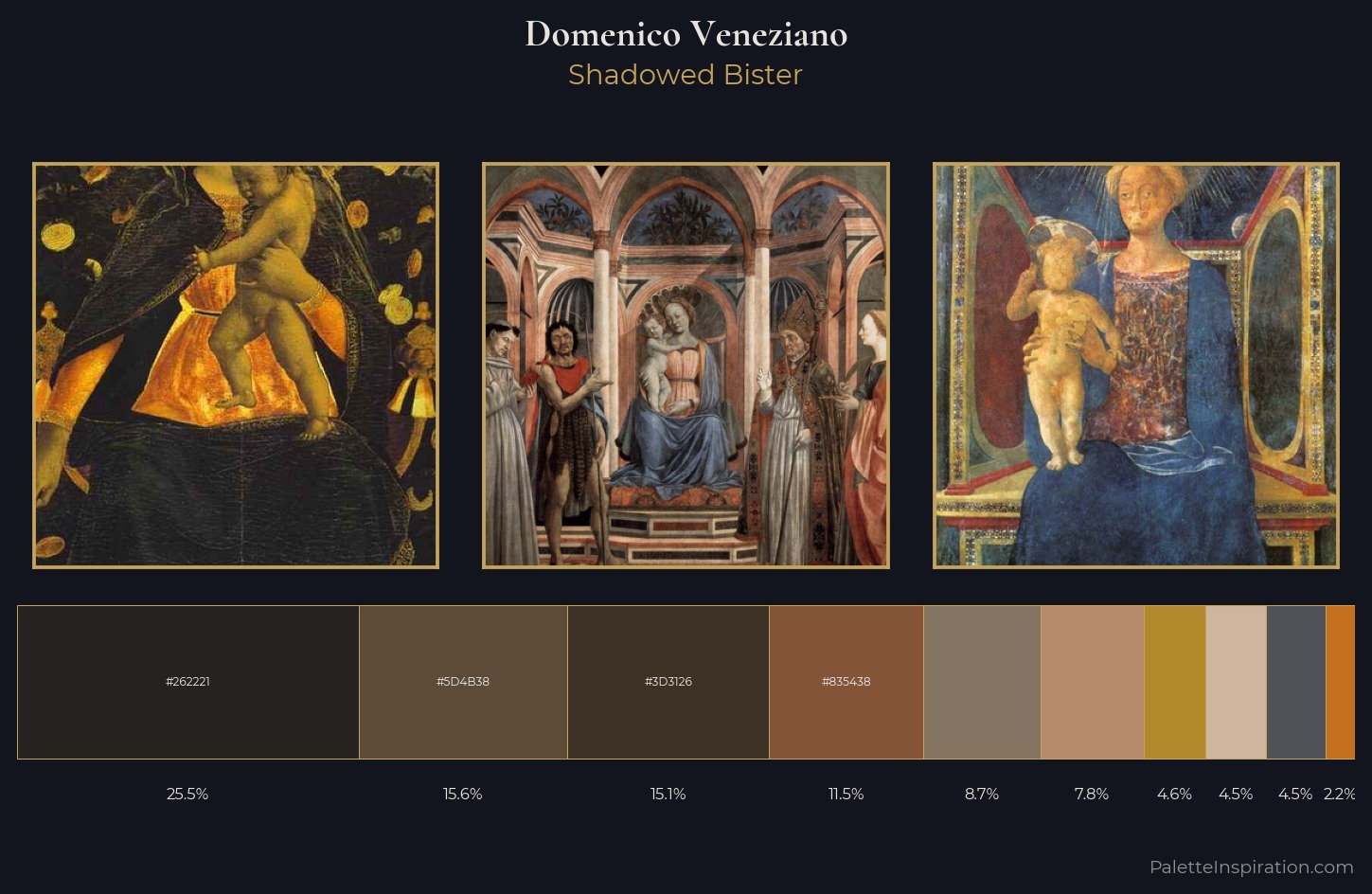 Domenico Veneziano Palette 4 — Shadowed Bister