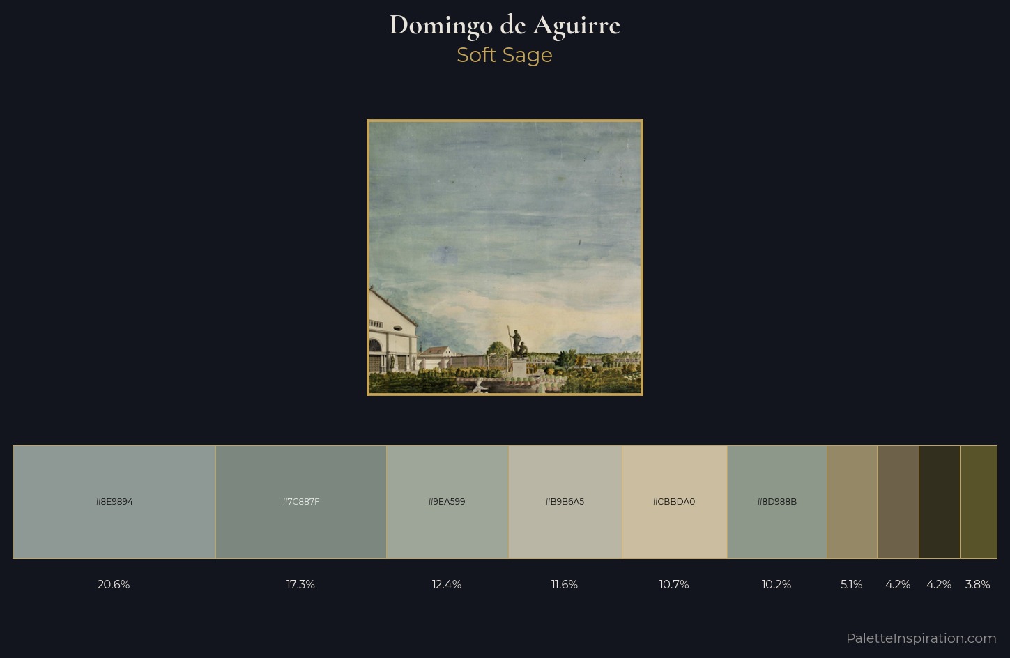 Domingo de Aguirre Palette 1 — Soft Sage