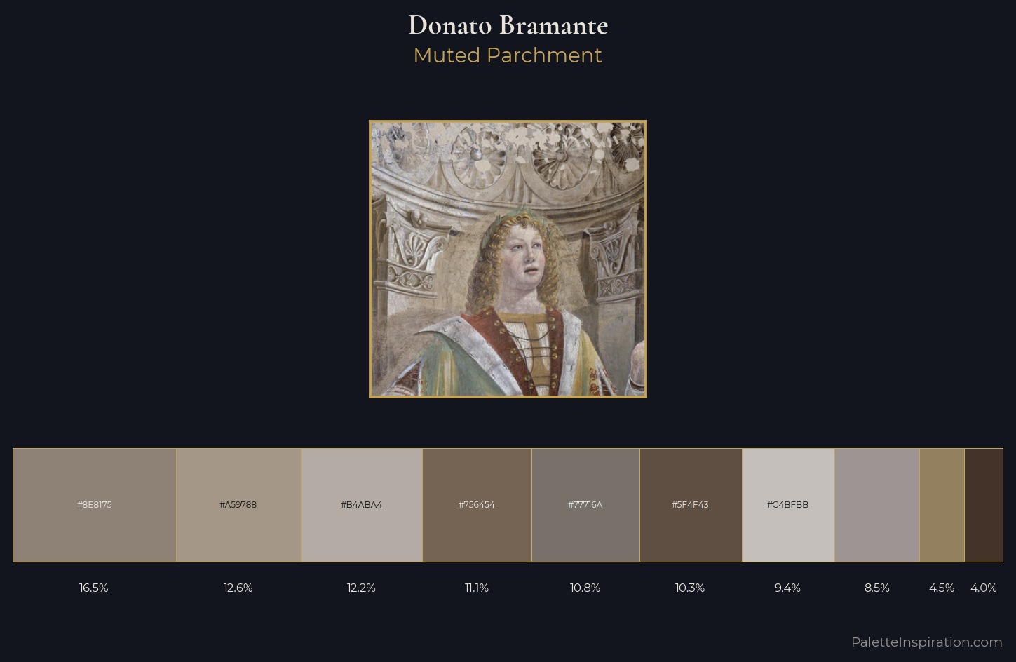 Donato Bramante Palette 2 — Muted Parchment