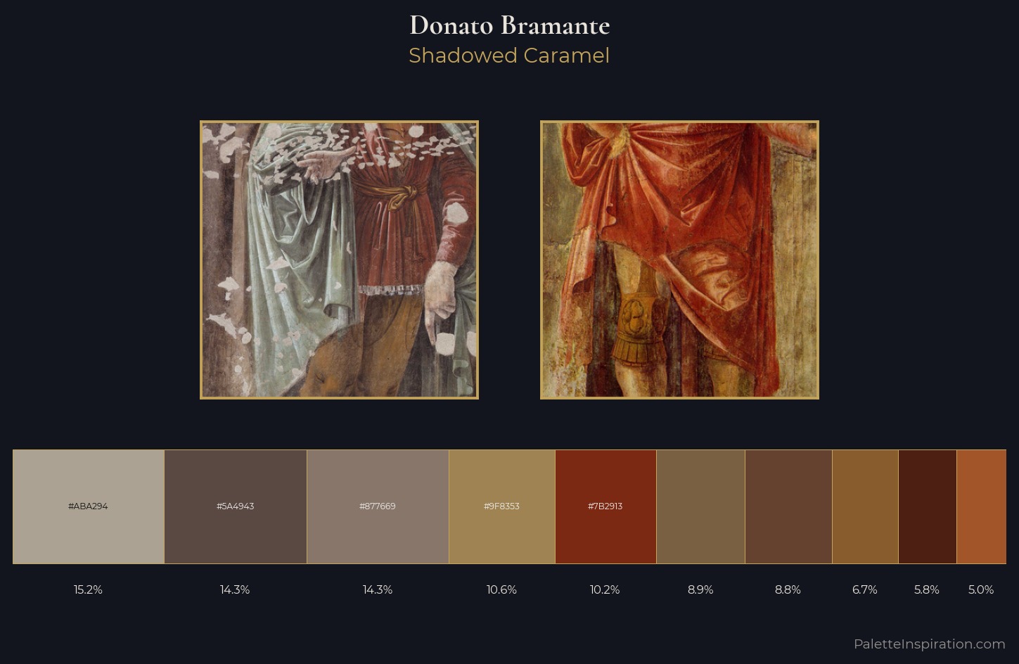 Donato Bramante Palette 4 — Shadowed Caramel