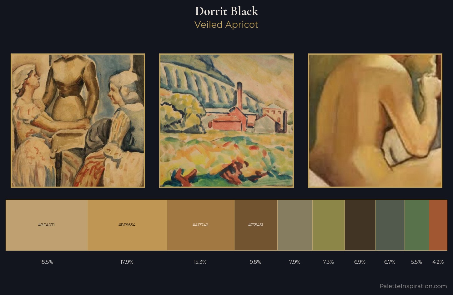 Dorrit Black Palette 6 — Veiled Apricot