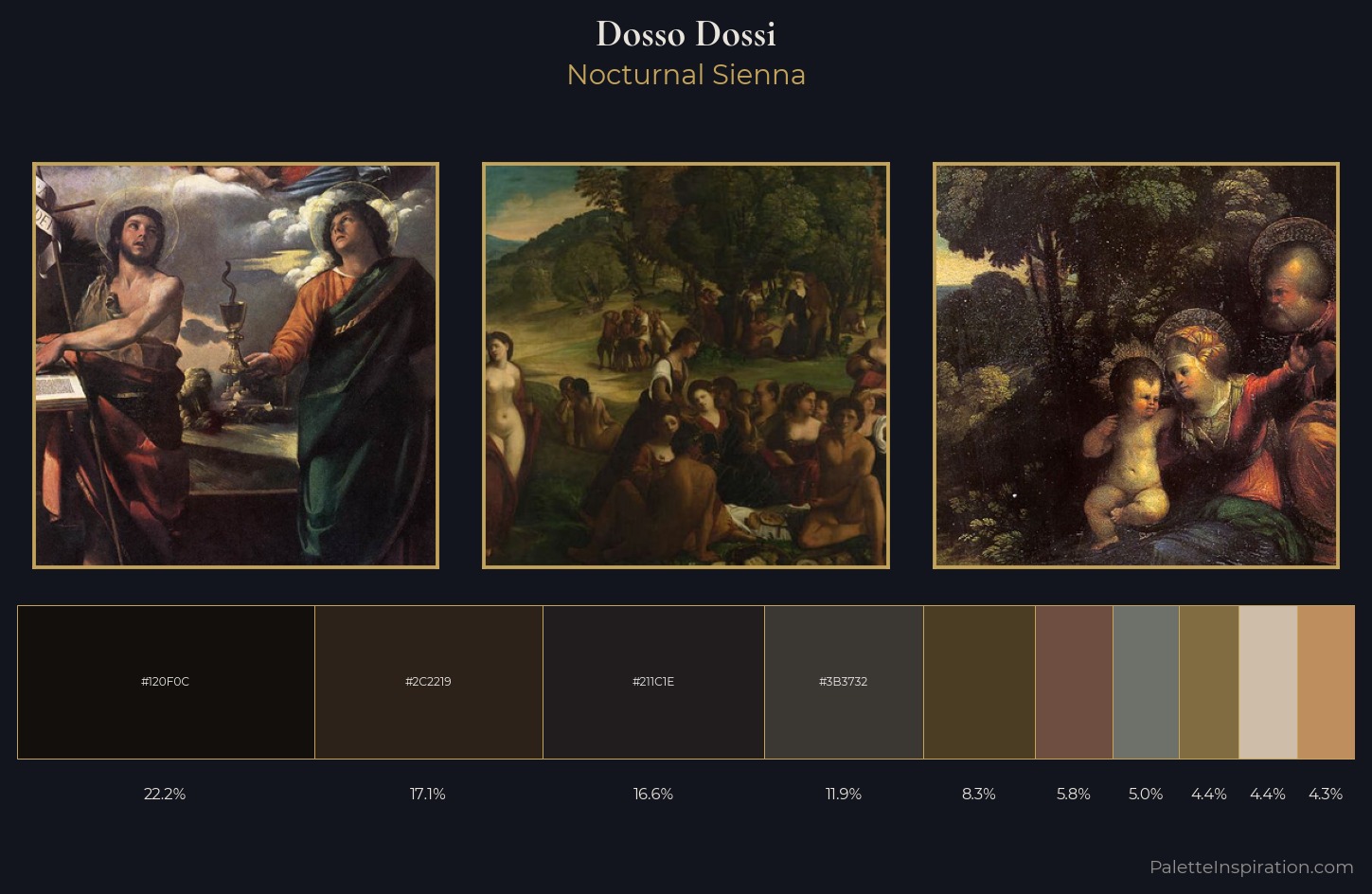 Dosso Dossi Palette 7 — Nocturnal Sienna