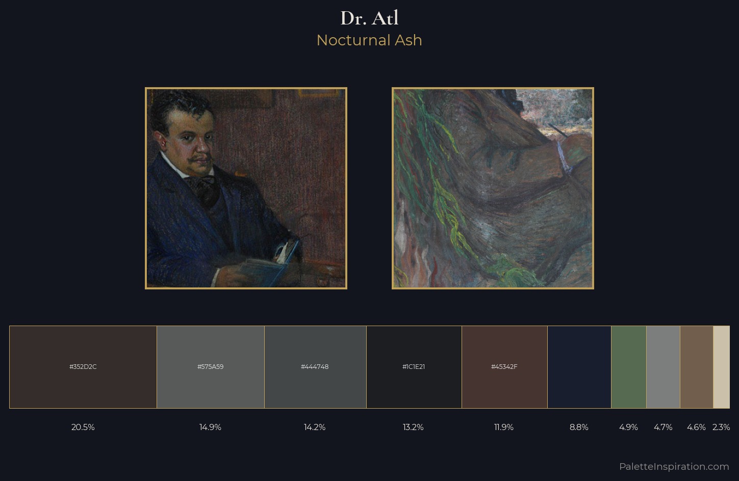 Dr. Atl Palette 2 — Nocturnal Ash