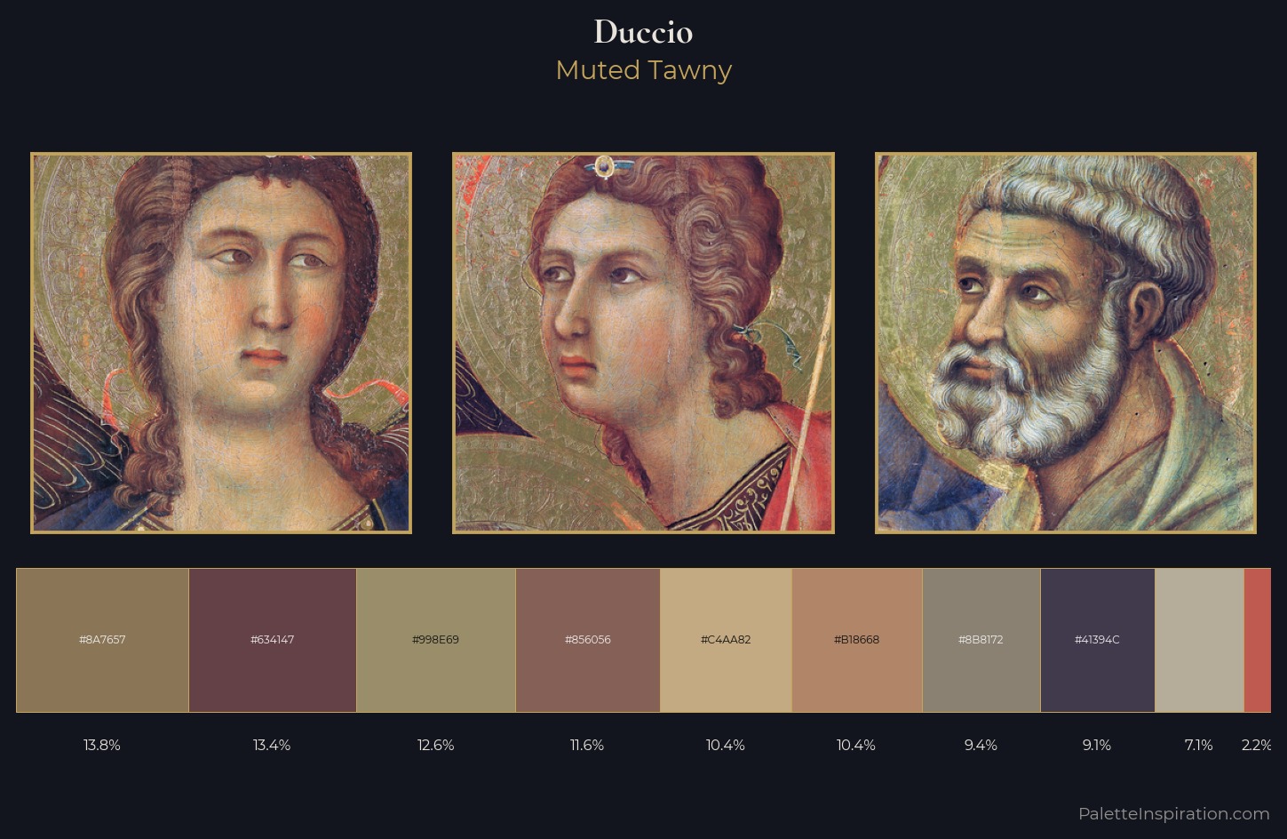 Duccio Palette 1 — Muted Tawny