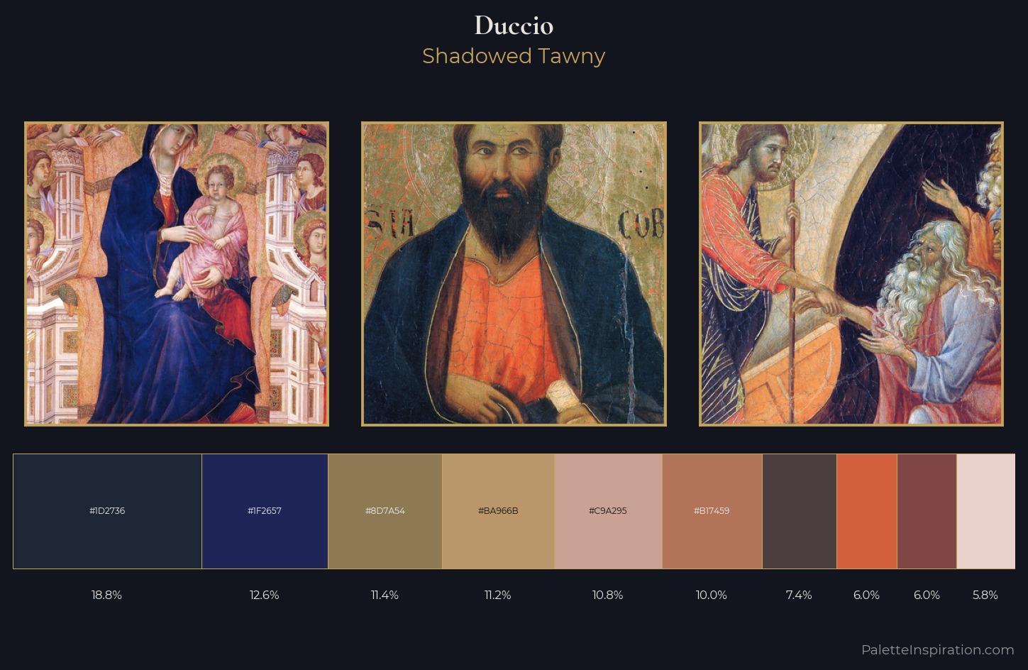 Duccio Palette 5 — Shadowed Tawny