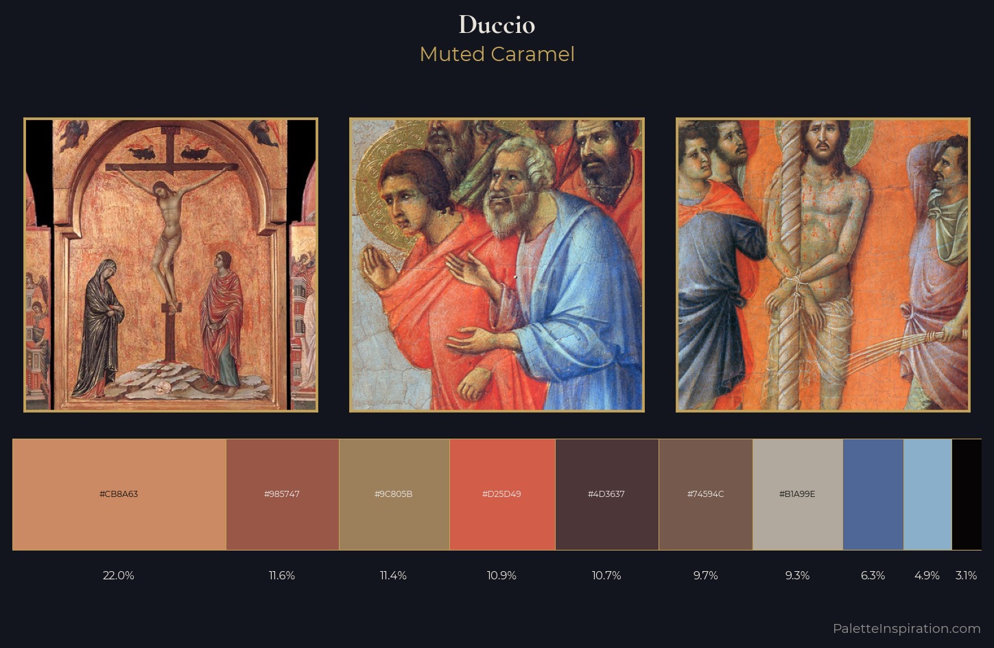 Duccio Palette 9 — Muted Caramel