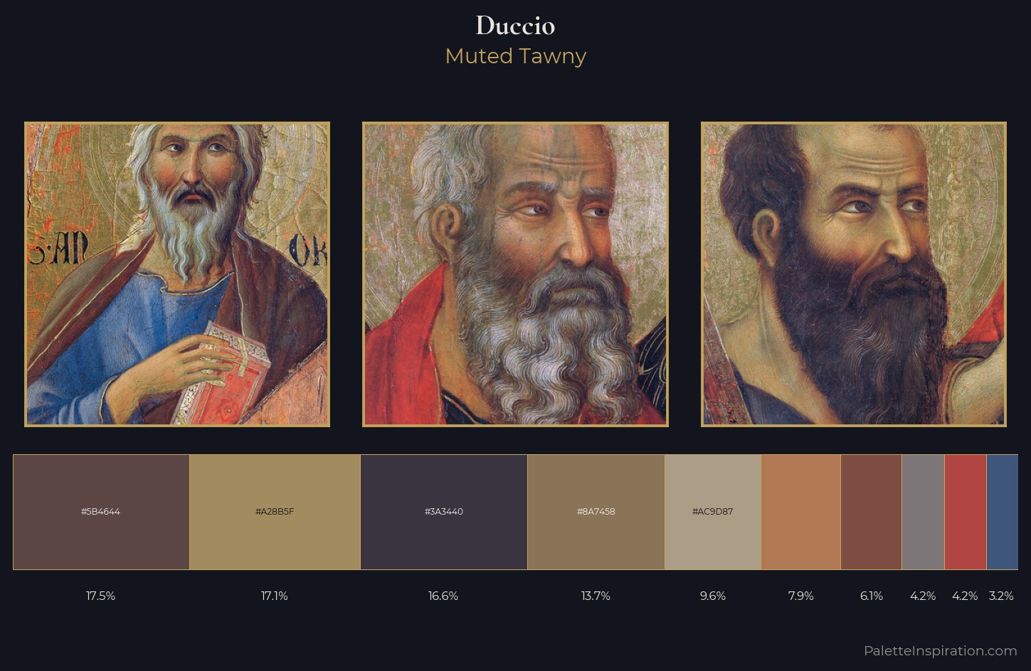 Duccio Palette 12 — Muted Tawny