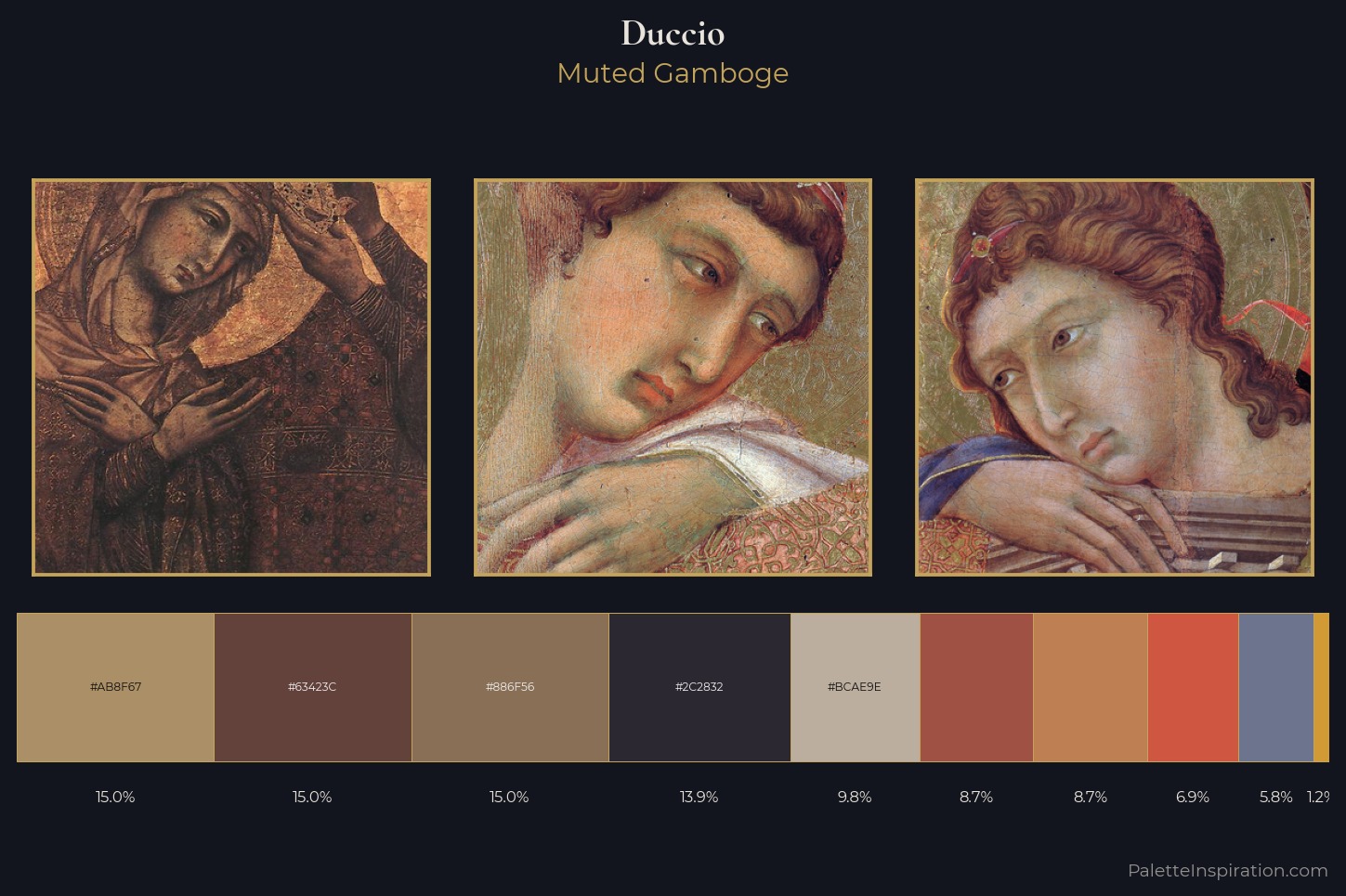 Duccio Master Palette — Muted Gamboge