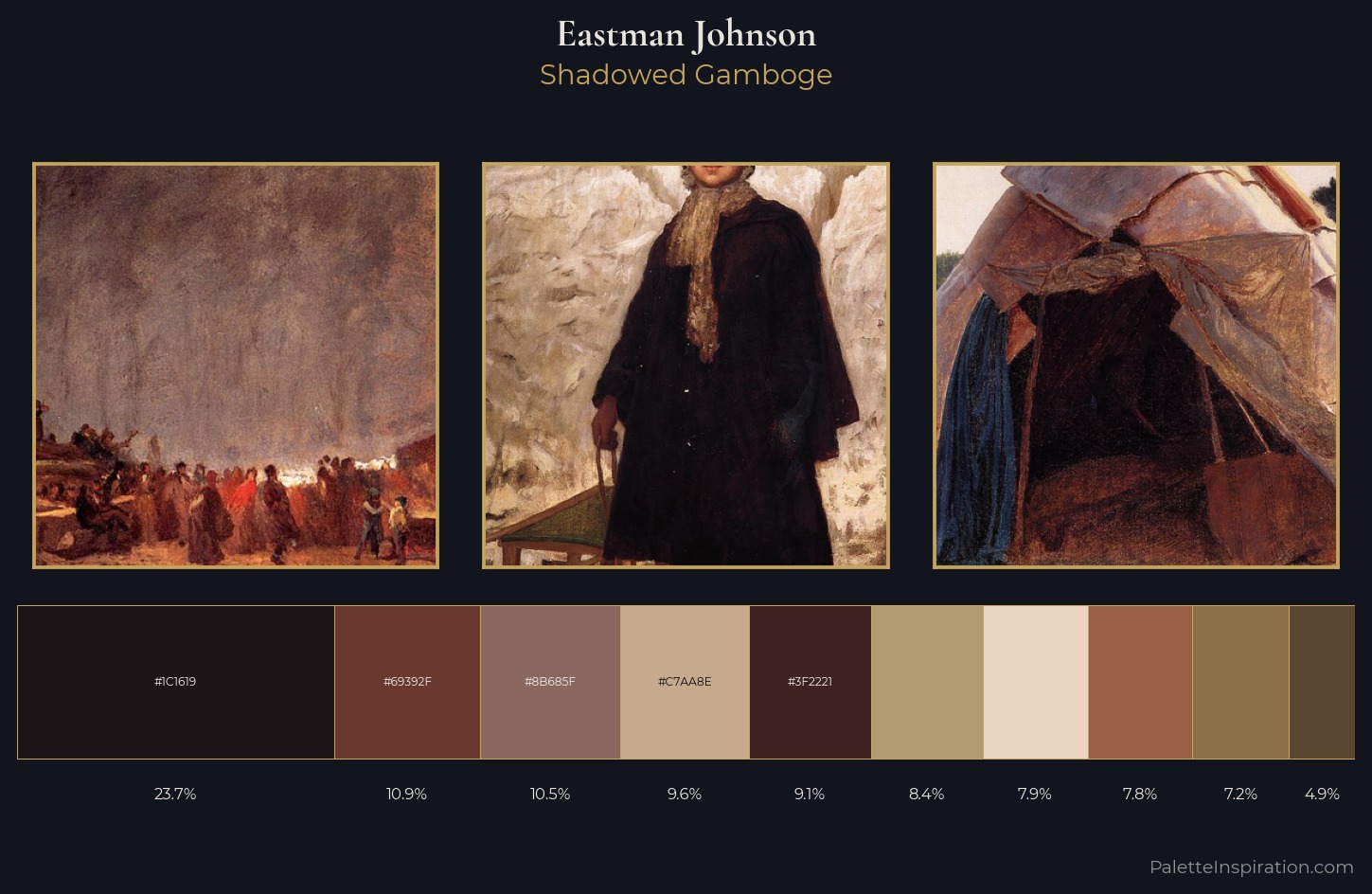 Eastman Johnson Palette 4 — Shadowed Gamboge