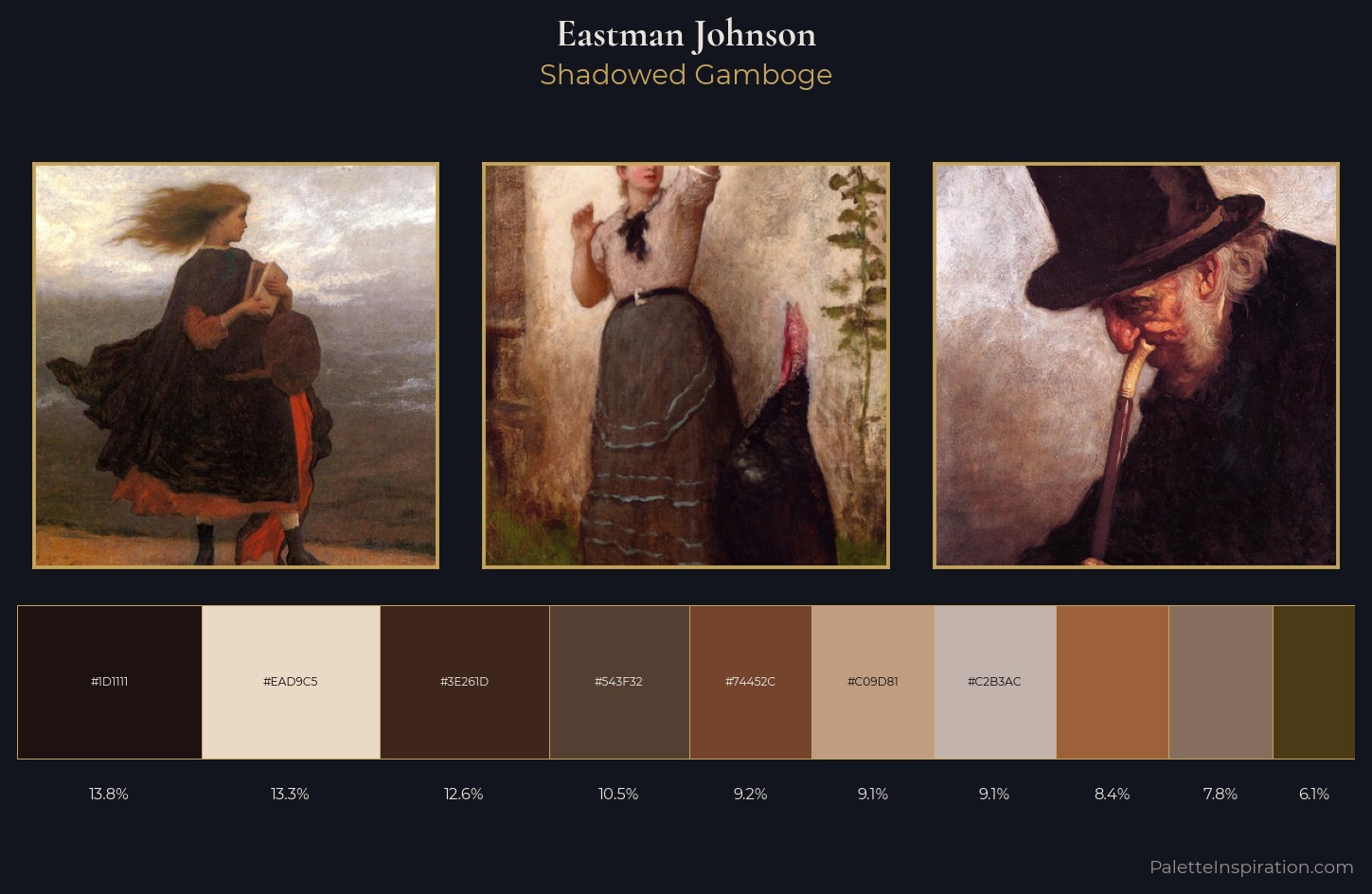 Eastman Johnson Palette 6 — Shadowed Gamboge
