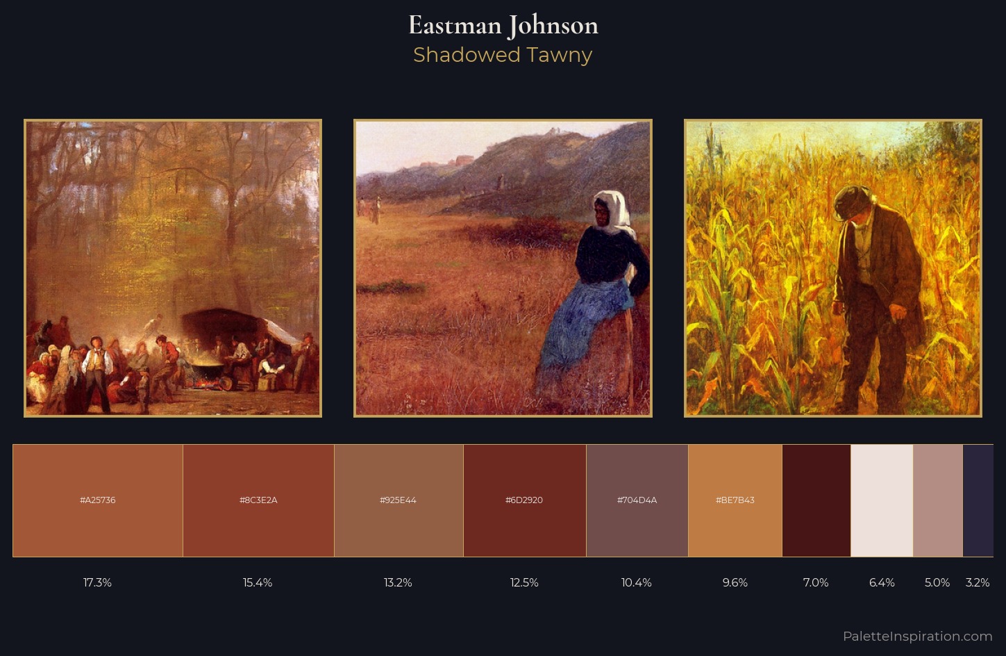 Eastman Johnson Palette 7 — Shadowed Tawny