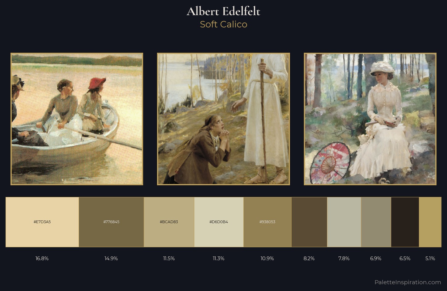 Albert Edelfelt Palette 2 — Soft Calico