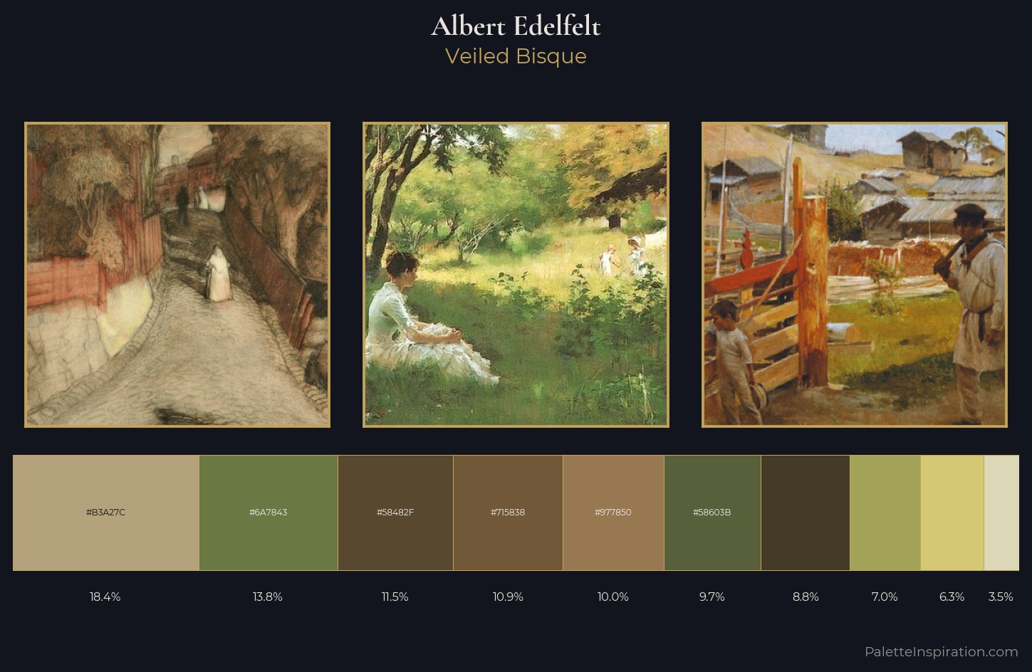 Albert Edelfelt Palette 5 — Veiled Bisque