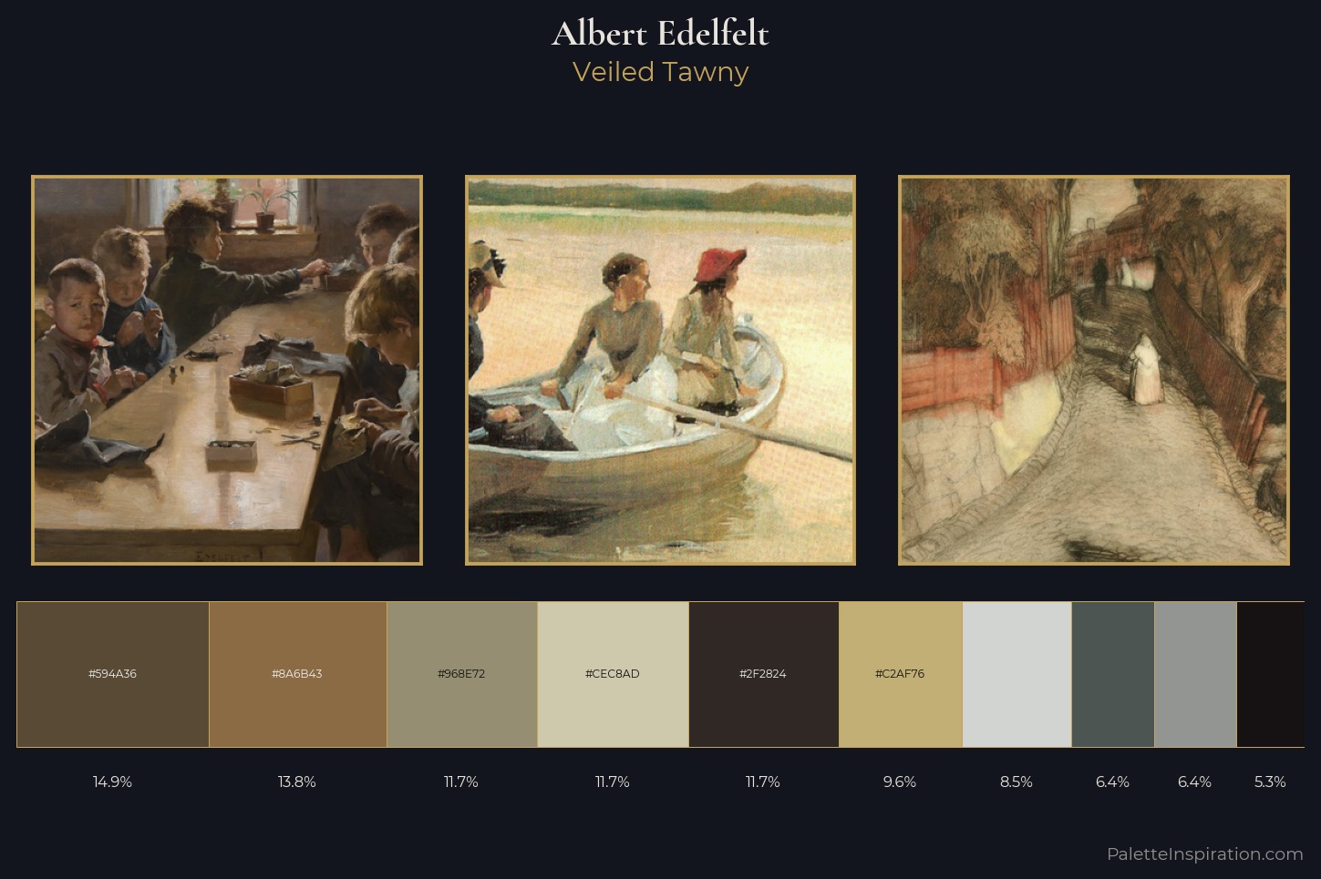 Albert Edelfelt Master Palette — Veiled Tawny