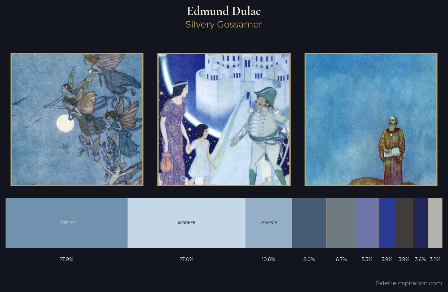 Edmund Dulac Palette 4 — Silvery Gossamer