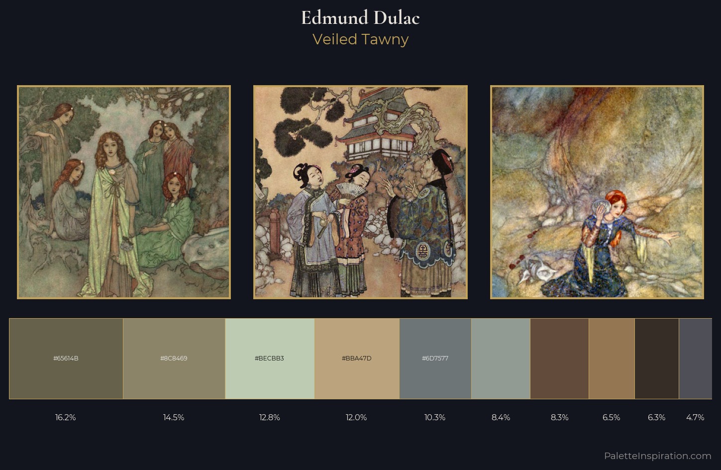 Edmund Dulac Palette 5 — Veiled Tawny