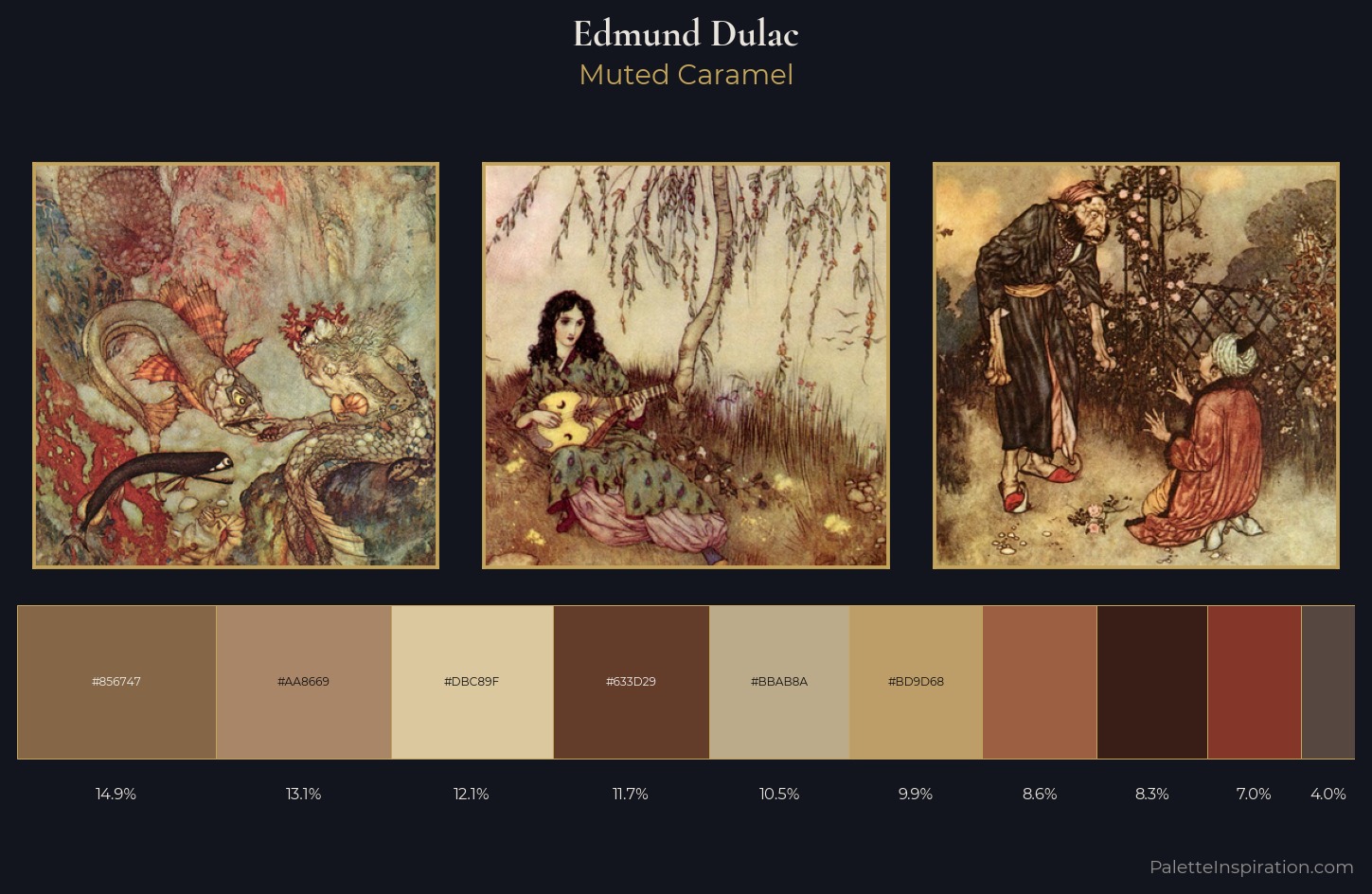 Edmund Dulac Palette 6 — Muted Caramel