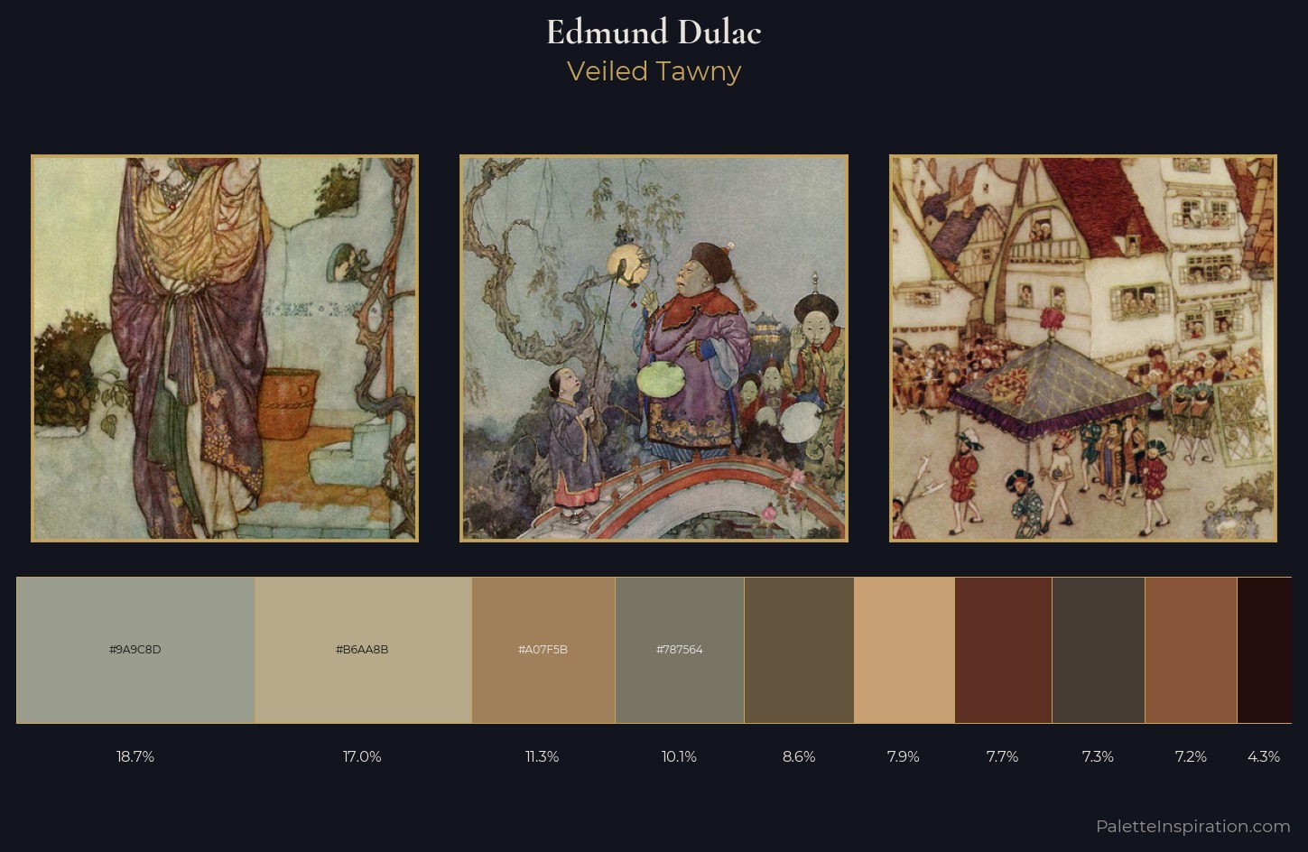 Edmund Dulac Palette 8 — Veiled Tawny