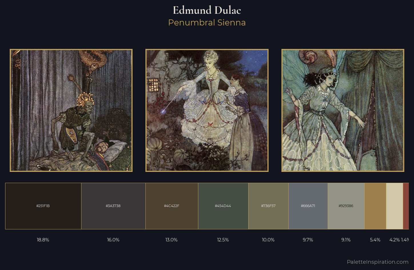 Edmund Dulac Palette 10 — Penumbral Sienna