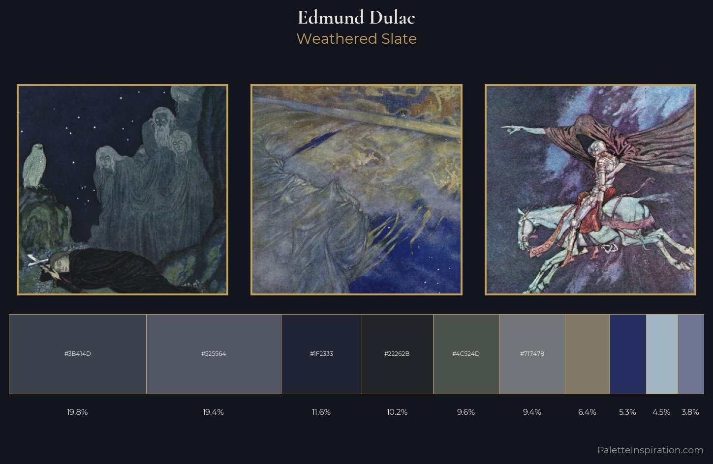 Edmund Dulac Palette 11 — Weathered Slate