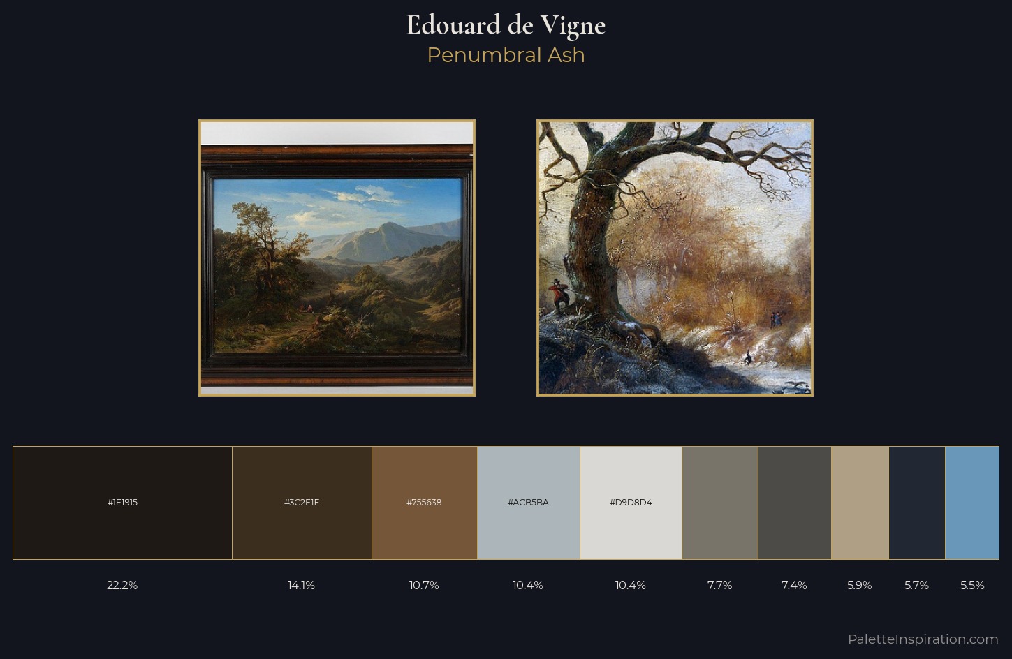 Edouard de Vigne Palette 4 — Penumbral Ash